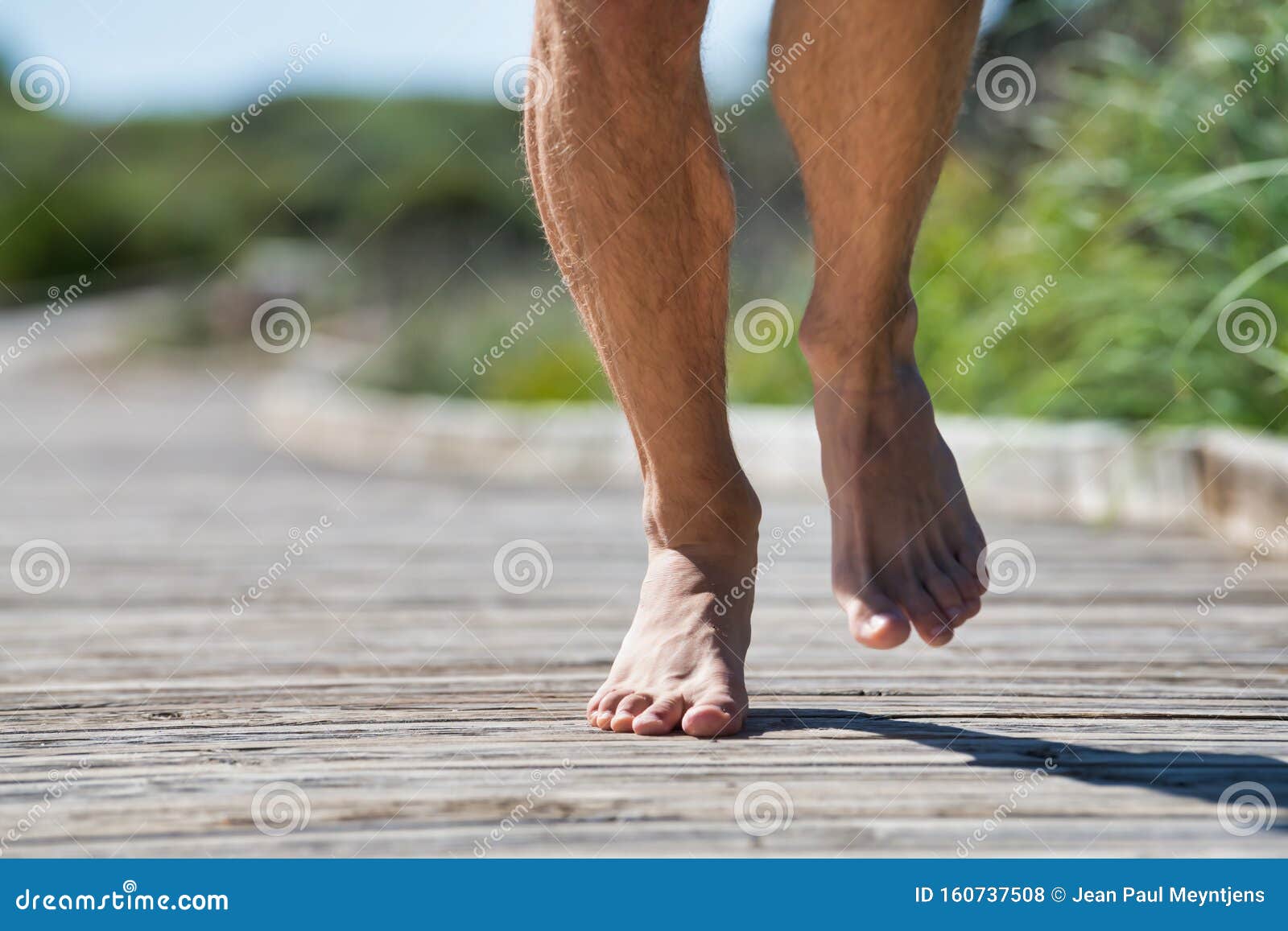 running barefoot