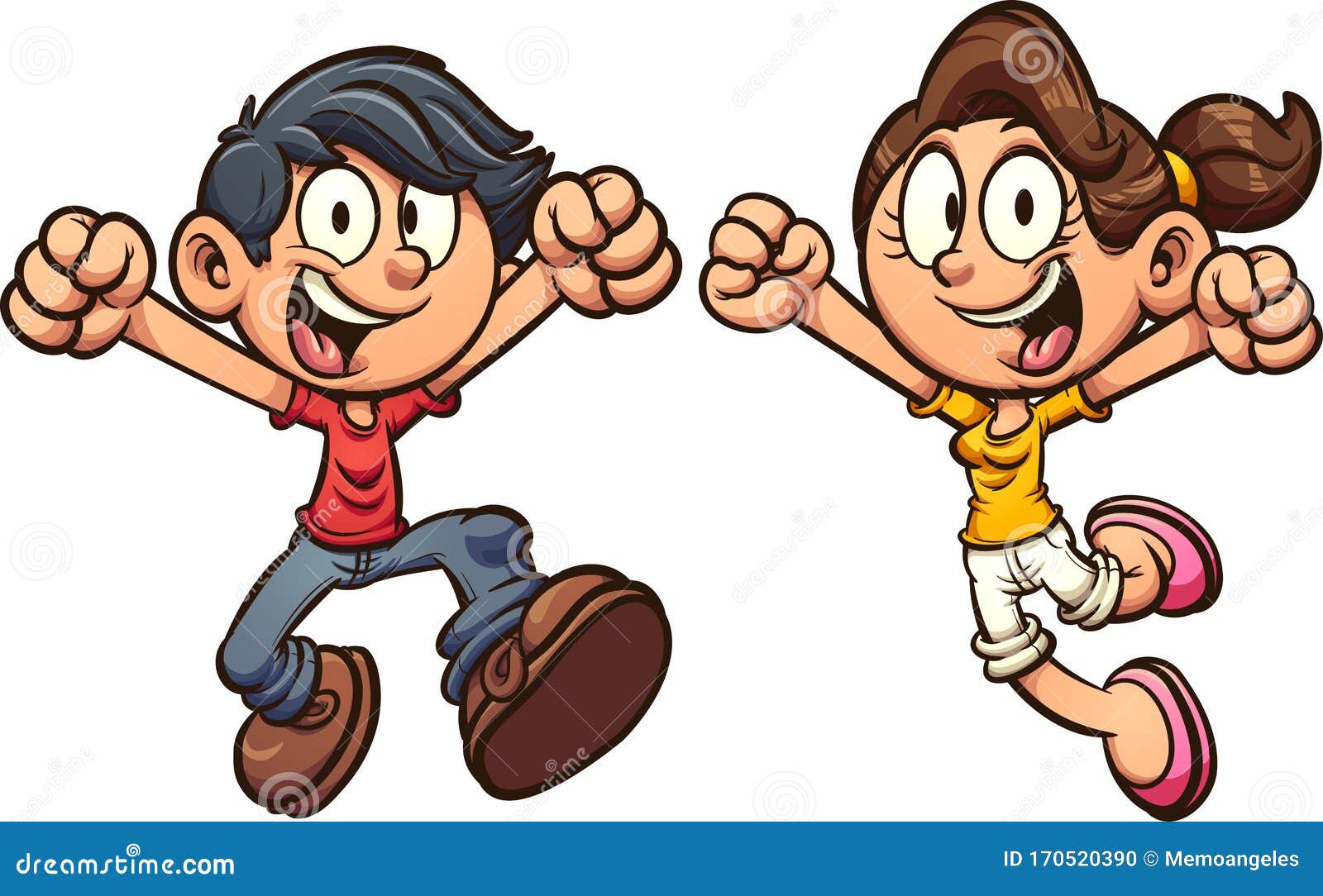 Felices Dibujos Animados Entusiasmados Y Saltando Ilustración del Vector - Ilustración de latino, arte: 170520390 Felices Dibujos Animados Entusiasmados Y Saltando Ilustración del Vector - Ilustración de latino, arte: 170520390