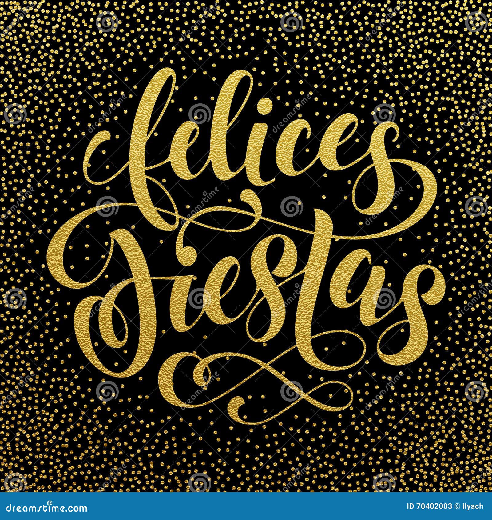 felices fiestas spanish text for greeting card, invitation