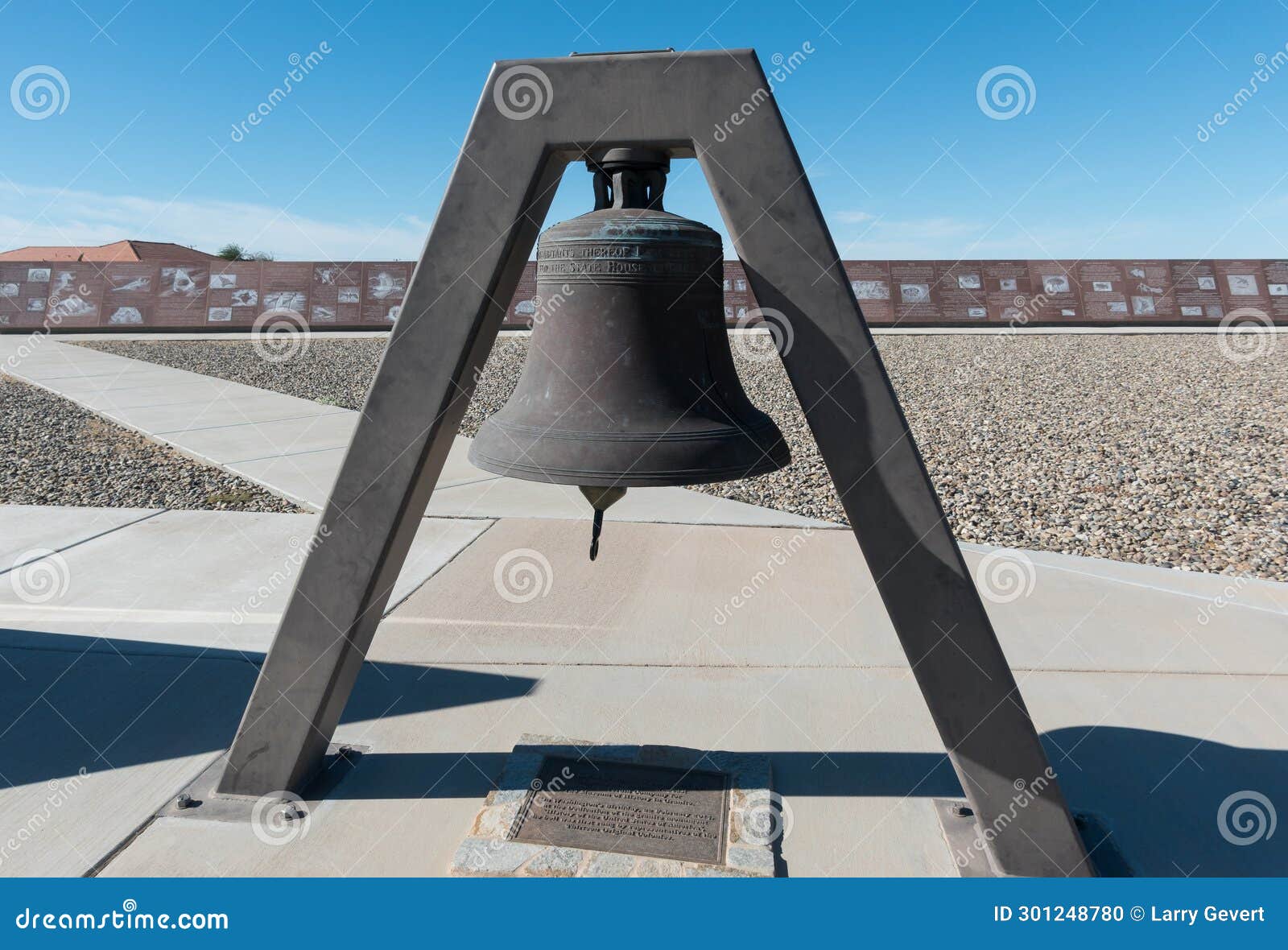 felicity, california, history preserved in granite, the liberty bell replica