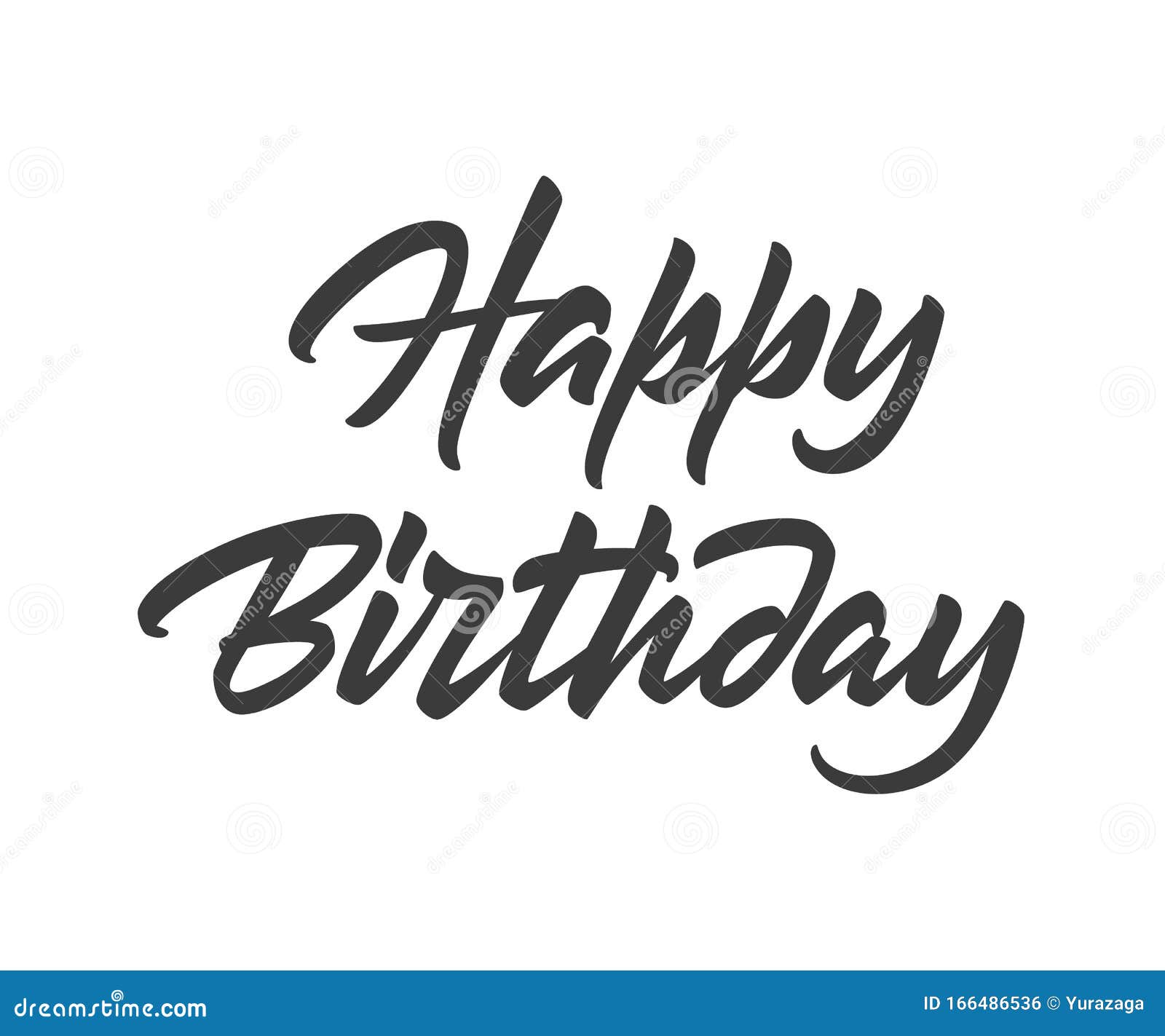 Feliz Cumpleanos Texto Vectorial Ilustracion Del Vector Ilustracion De Mano Logotipo