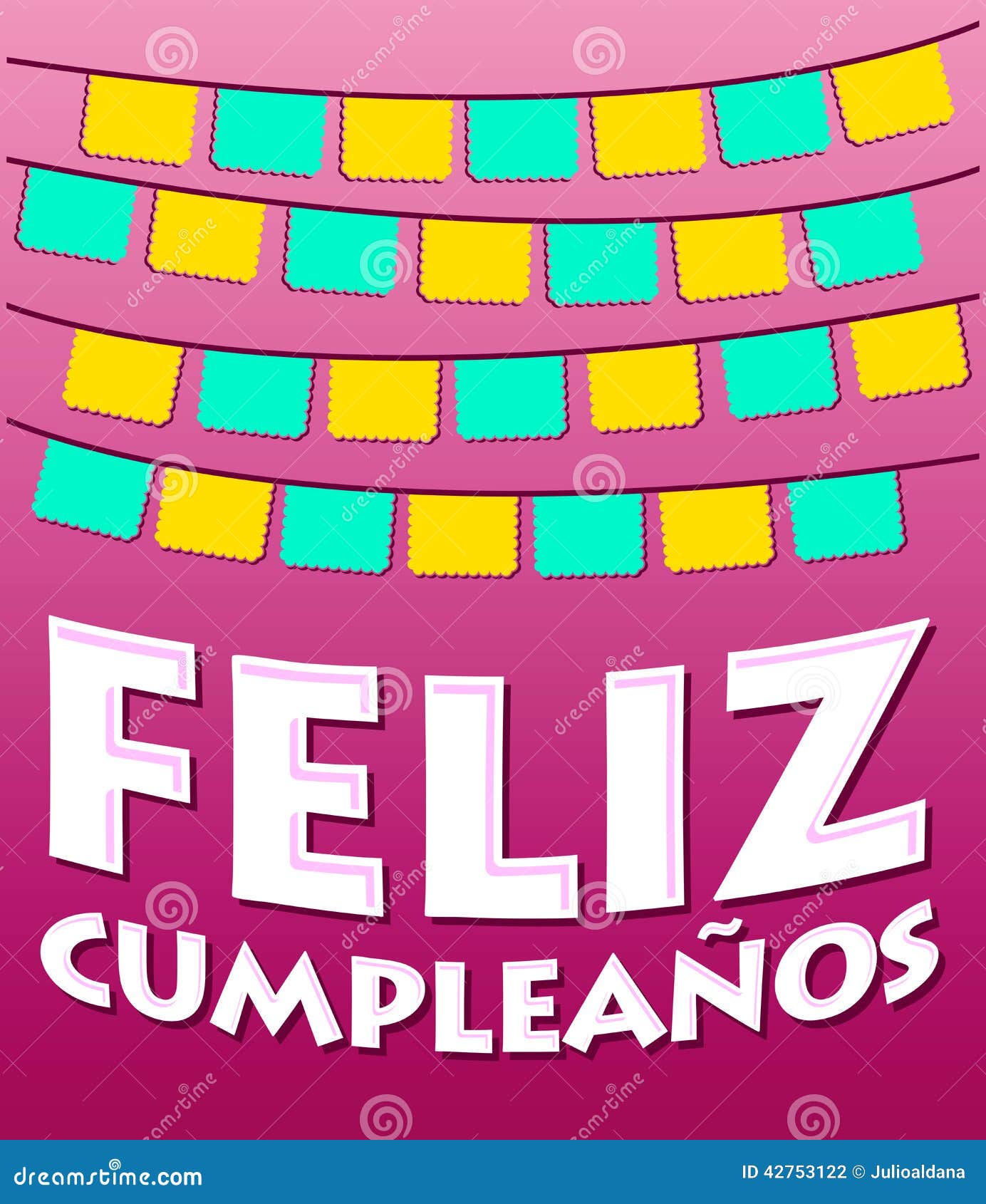 feliz cumpleanos - happy birthday spanish text