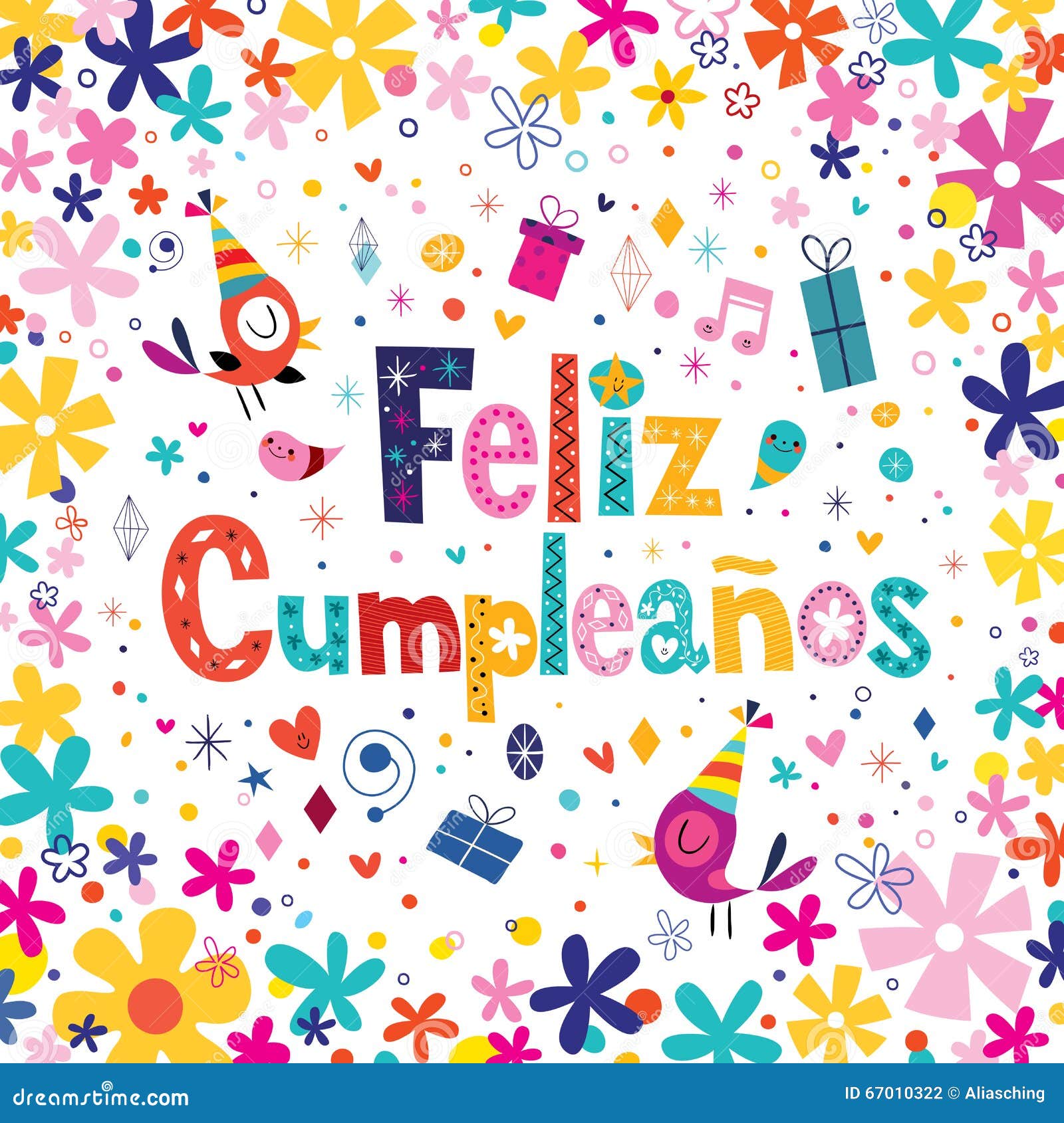 Feliz Cumpleanos Joyeux Anniversaire Dans La Carte De Voeux Espagnole Illustration De Vecteur Illustration Du Message Anniversaire Feliz Cumpleanos Joyeux Anniversaire Dans La Carte De Voeux Espagnole Illustration De Vecteur Illustration Du Message Anniversaire
