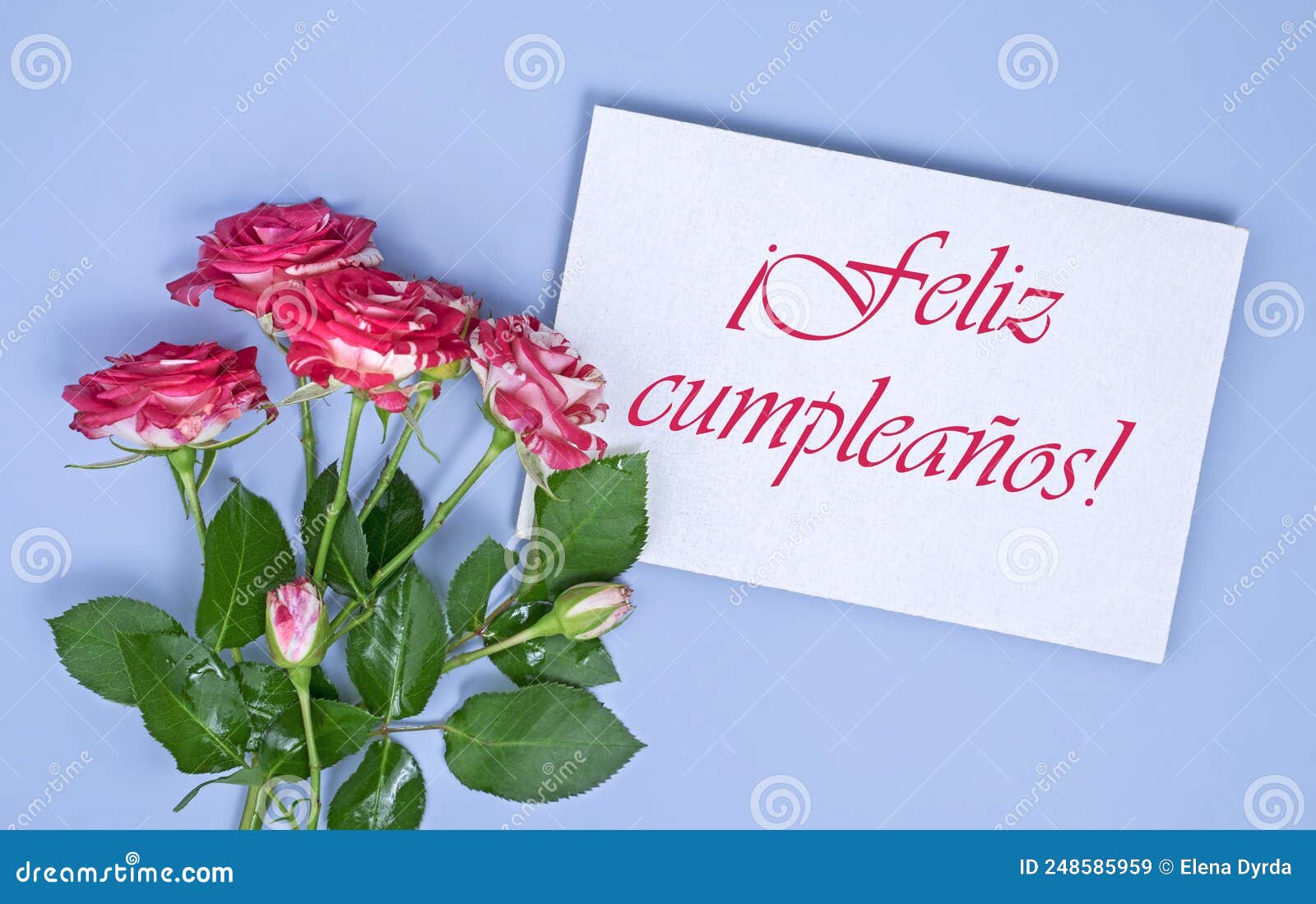 Cumpleanos Feliz, Happy Birthday In Spanish Stock Photography