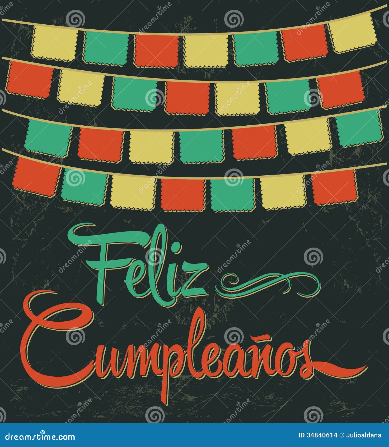 Feliz Cumpleanos Buon Compleanno Testo Spagnolo Illustrazioni Vettoriali E Clipart Stock 80 Illustrazioni Stock