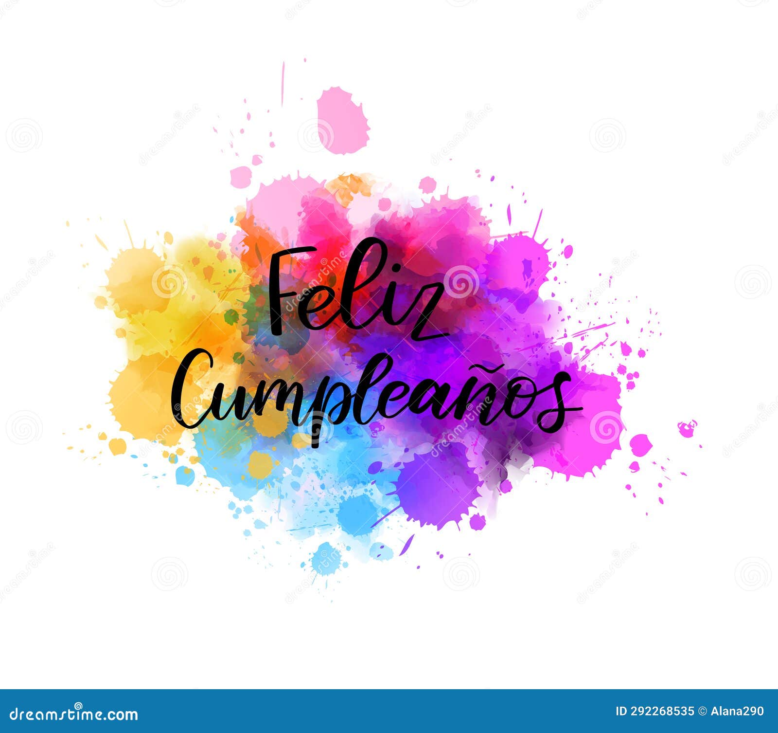 feliz cumpleanos - happy birthday in spanish.