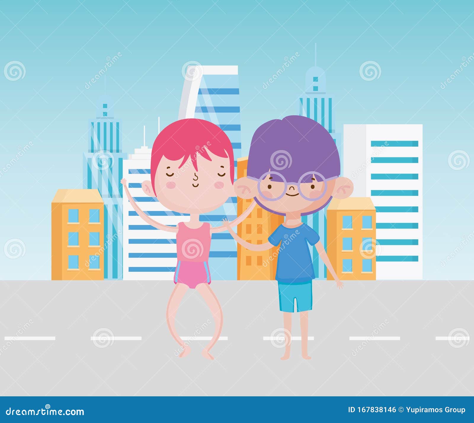 Feliz Día De Los Niños Tiernos Dibujos Animados De Niños Pequeños Parados En La Calle De La Ciudad Ilustración del Vector - Ilustración de cabrito, retrato: 167838146 Feliz Día De Los Niños Tiernos Dibujos Animados De Niños Pequeños Parados En La Calle De La Ciudad Ilustración del Vector - Ilustración de cabrito, retrato: 167838146