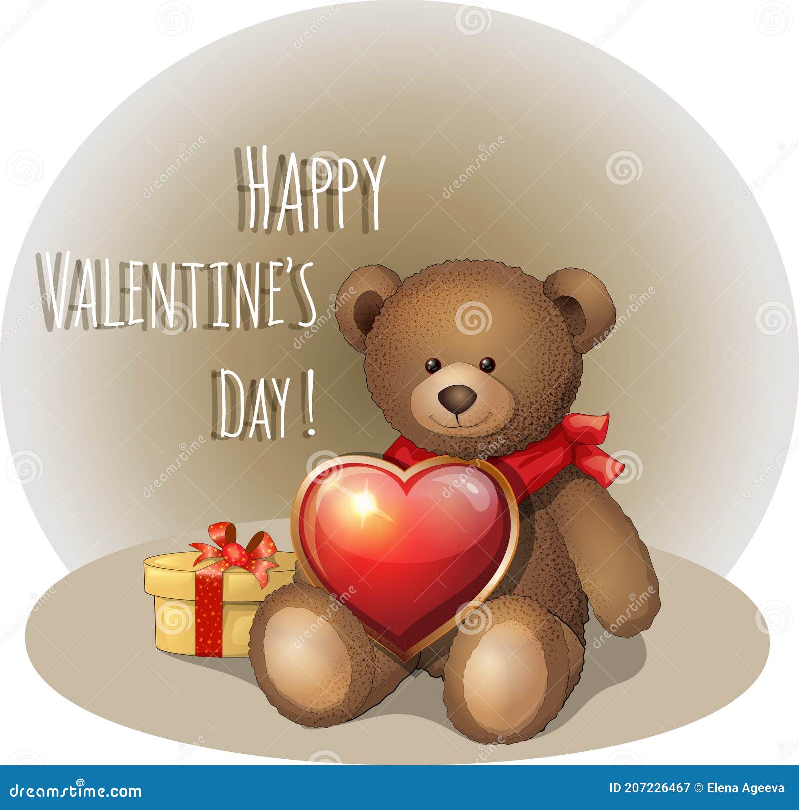 Feliz Día De San Valentín Peluches Oso De Peluche Sosteniendo Un