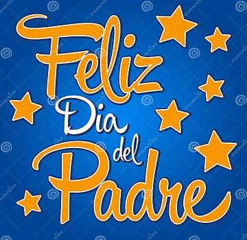 Feliz Dia De Padre-spanish-text Happy Fathers Day Stock Vector ...