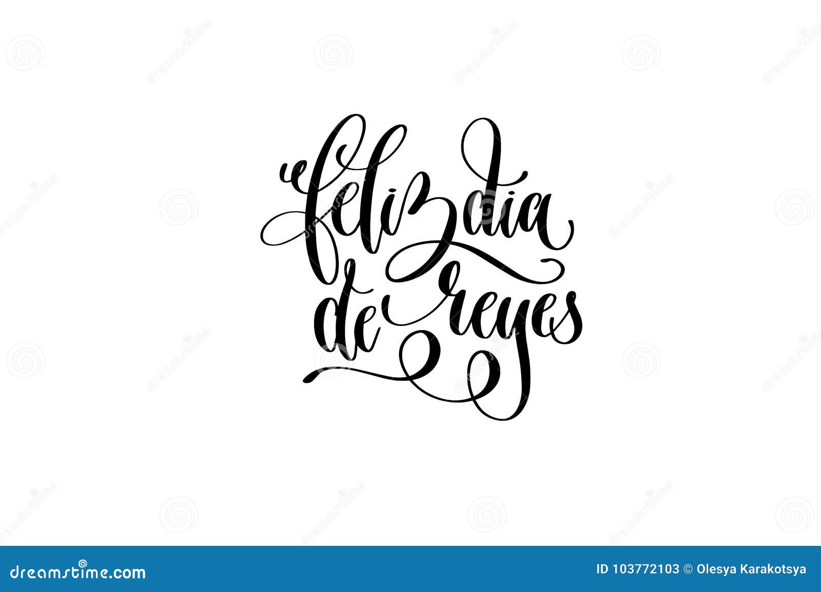 feliz dia de reyes - happy epiphany written in spanish