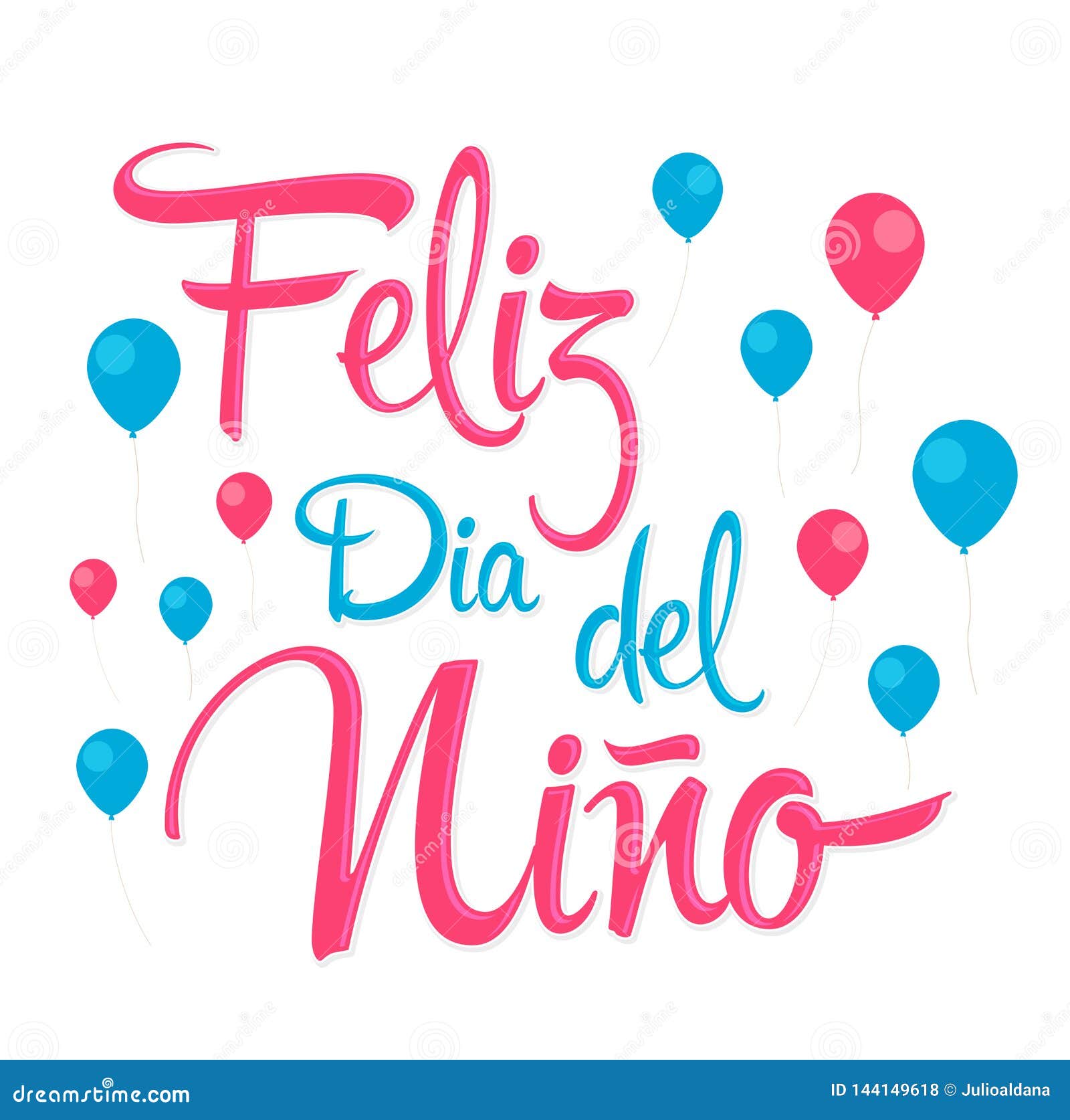feliz dia del nino, happy children day spanish text,  