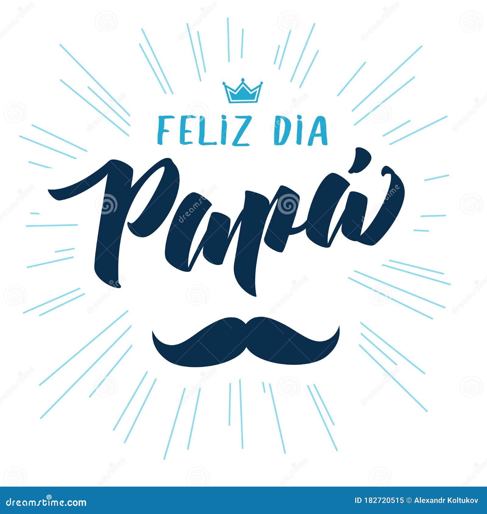 feliz dia papa spanish elegant lettering