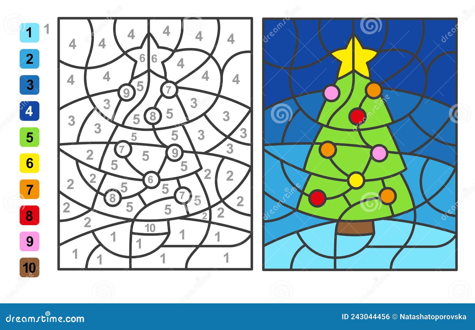 Feliz Natal. Papai Noel Cor Por Números. Jogo De Quebra-cabeça Para  Educação Infantil, Cores Para Desenhar E Aprender Matemática Royalty Free  SVG, Cliparts, Vetores, e Ilustrações Stock. Image 194699278