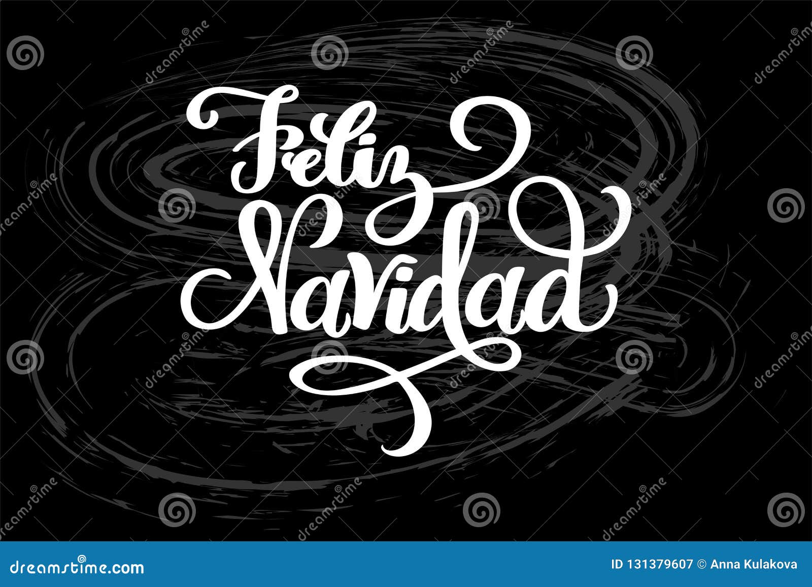 feliz navidad hand drawn lettering for christmas and new year  of postcard, poster, banner, phoro overlay, holiday invitatio