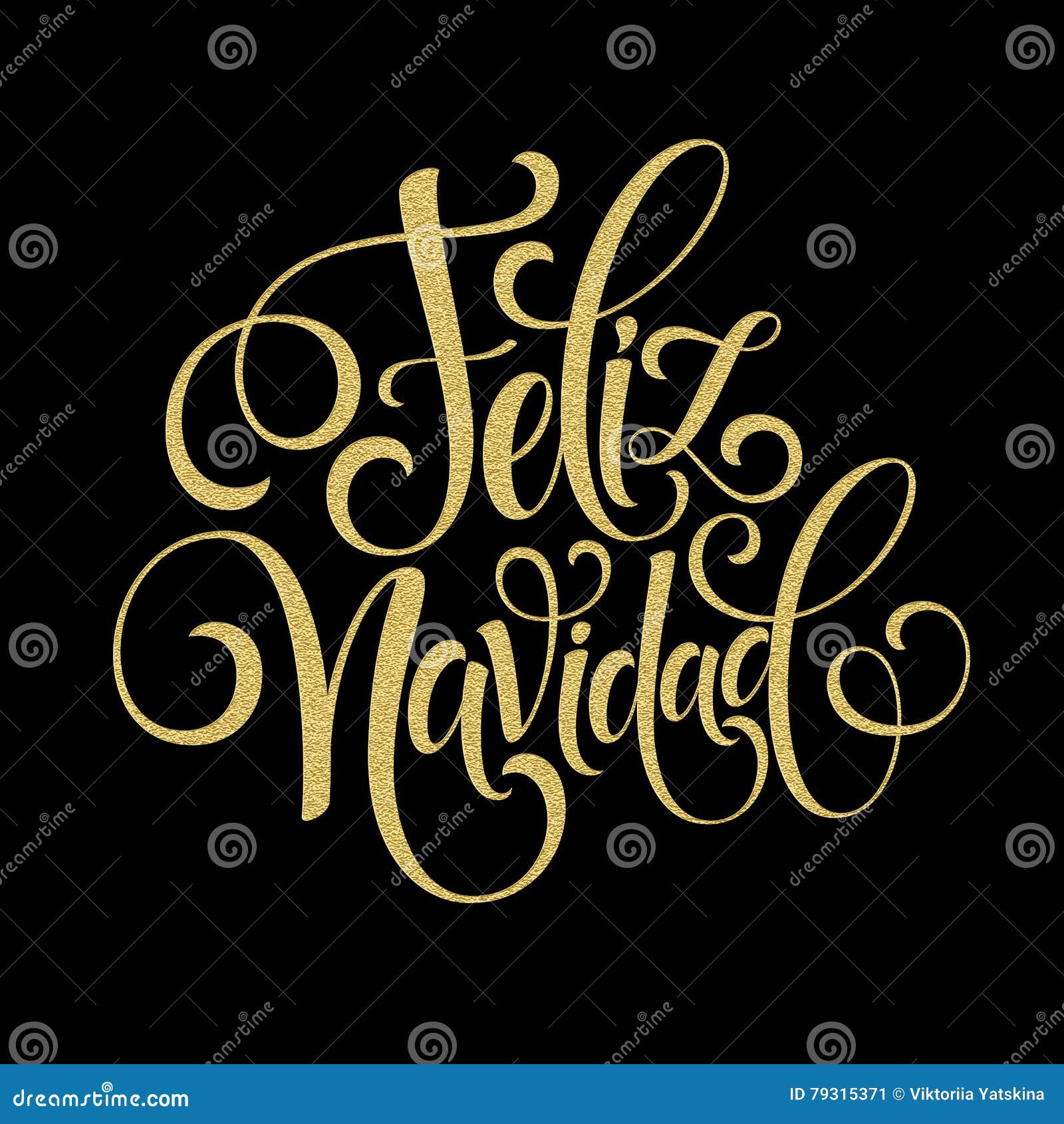 feliz navidad hand lettering decoration text for greeting card  template. merry christmas typography label in