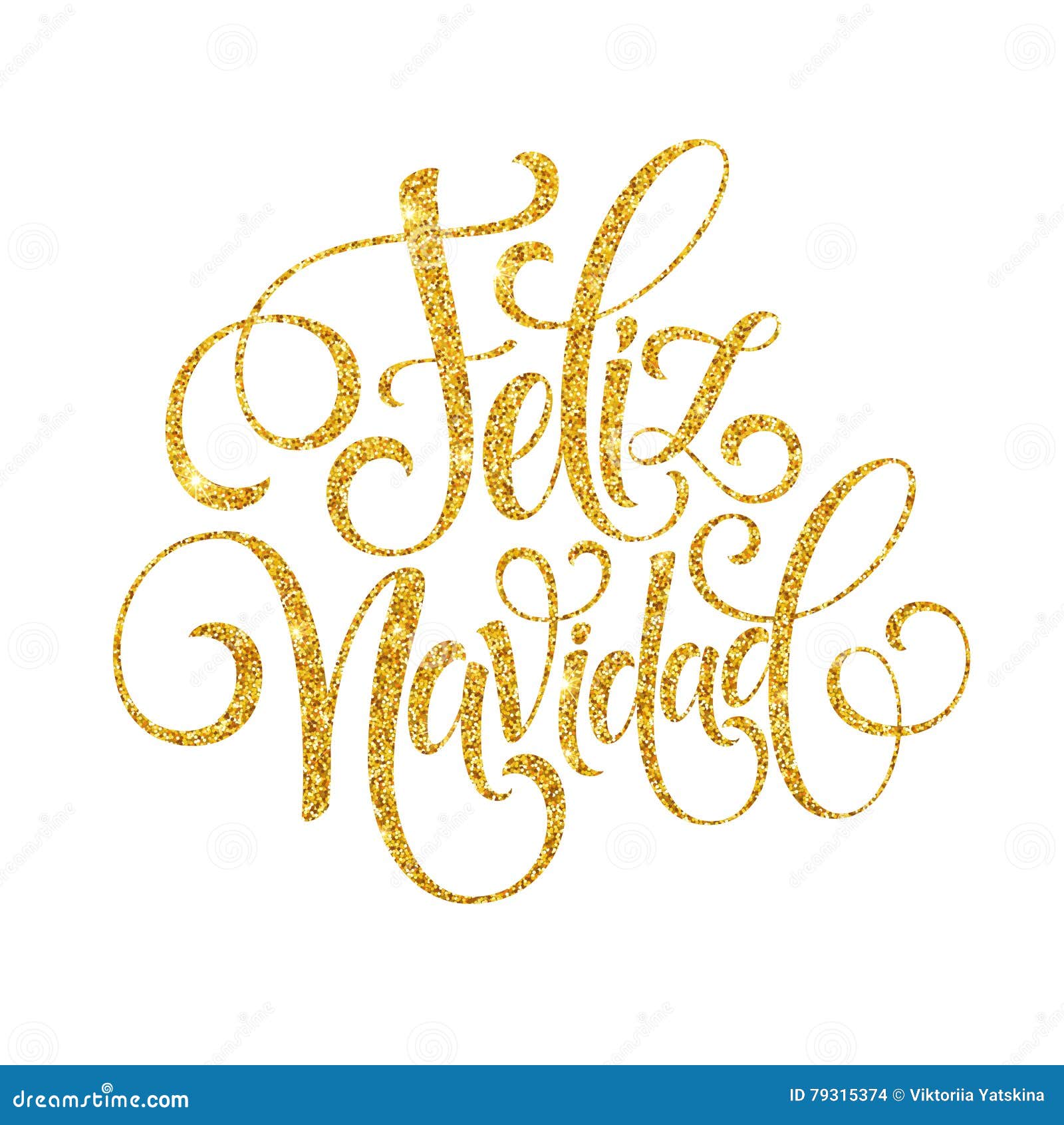 feliz navidad hand lettering decoration text for greeting card  template. merry christmas typography label in