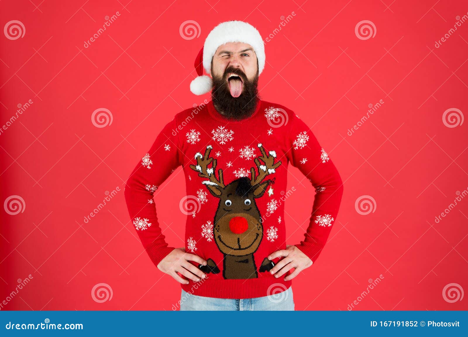 Feliz Navidad Listo Para Fiesta De Navidad Feliz Año Nuevo Suéter De Punto Chistoso Hipster Ropa Abrigada En Foto de archivo - de nuevo, saludo: 167191852