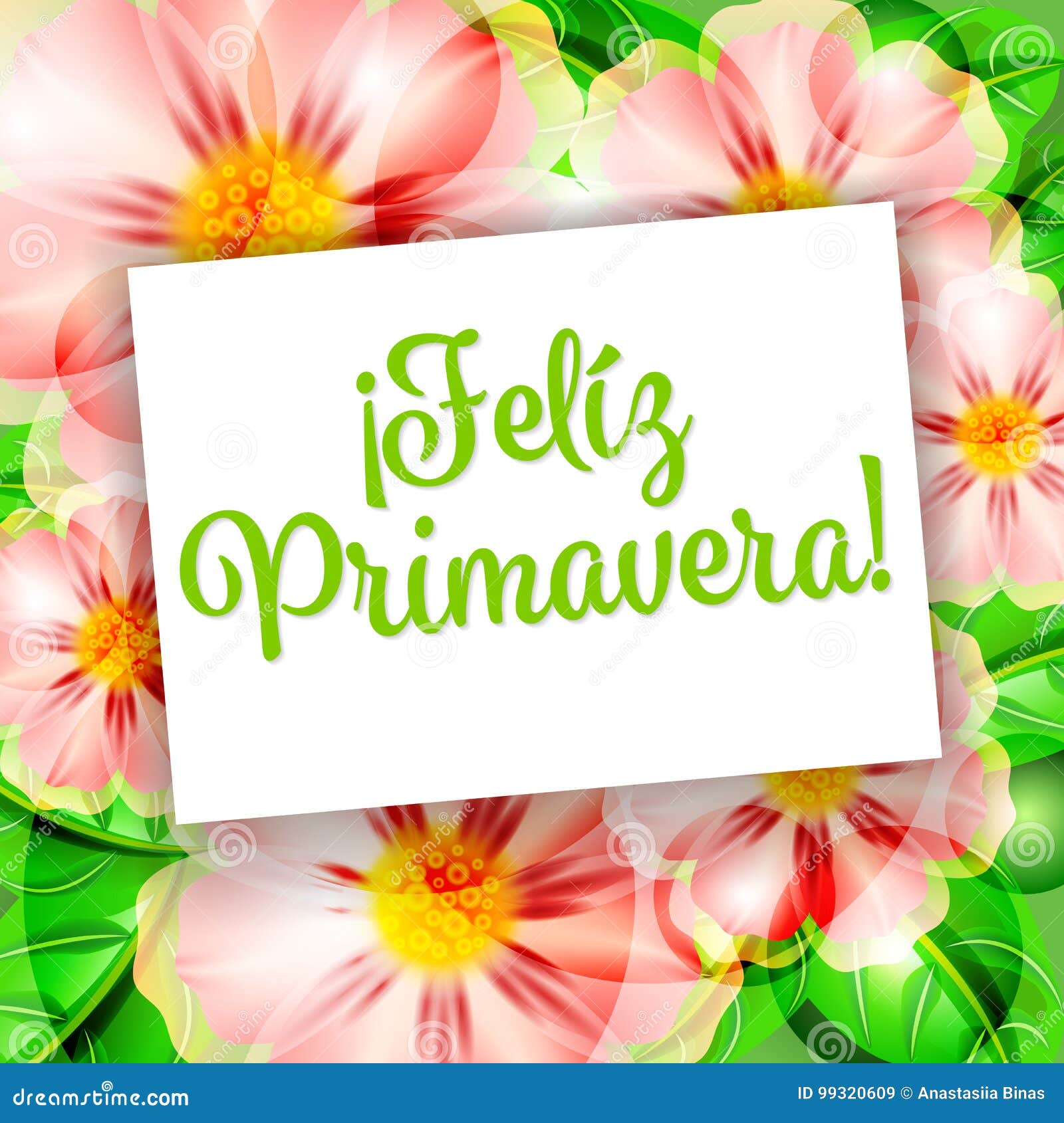 Feliz Primavera 1 ilustración del vector. Ilustración de verano - 99320609