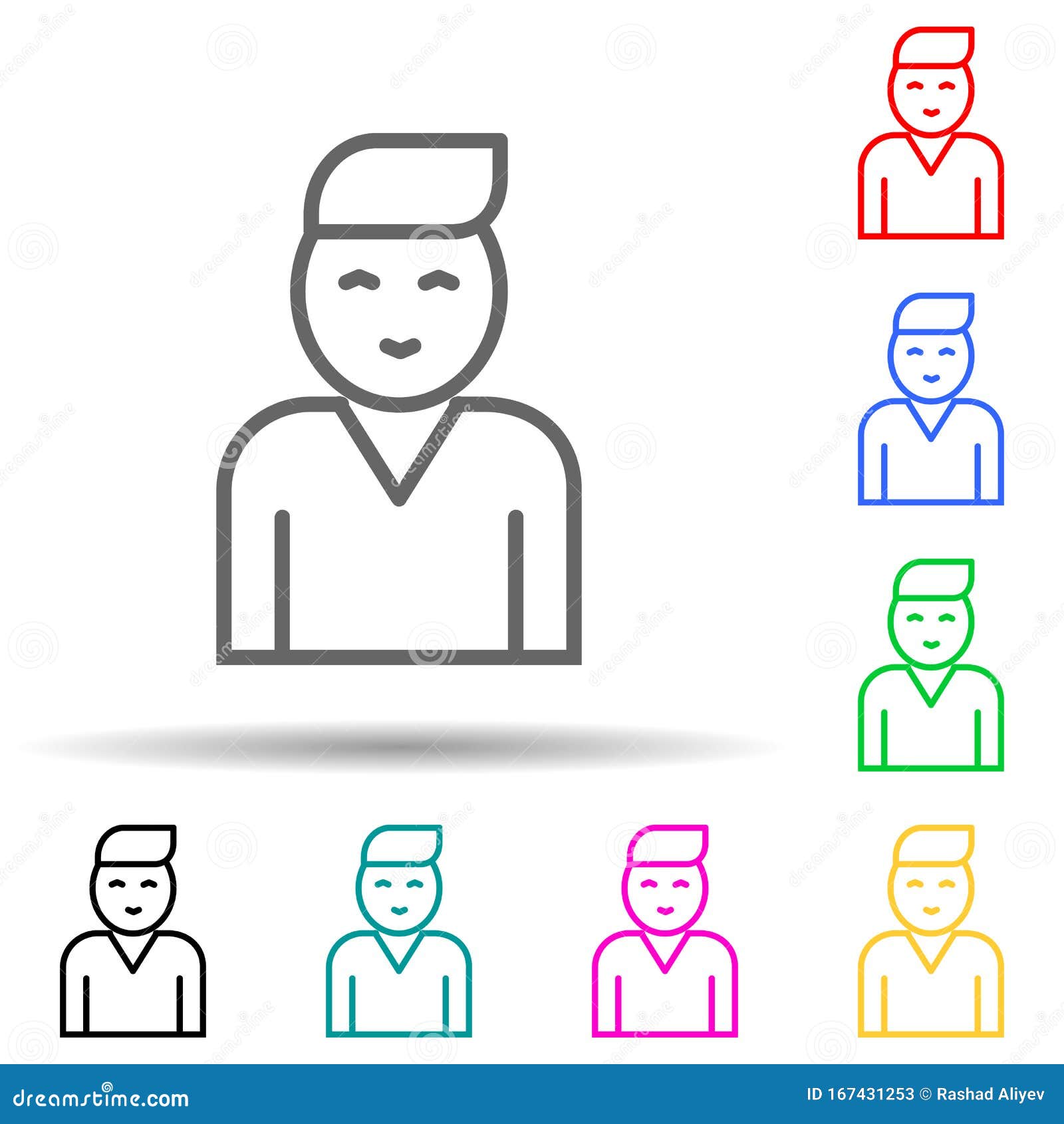 Download Fellow Employee Icon. Elements Of Interview In Neon Style ...