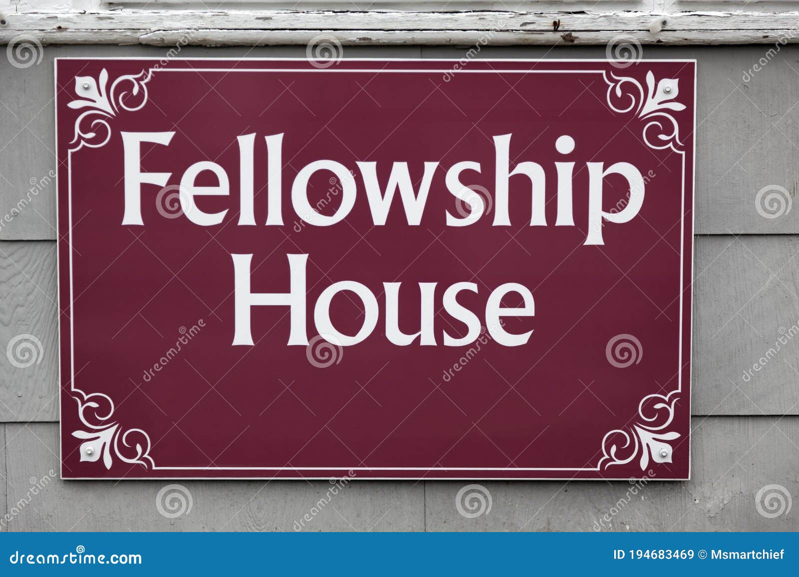 fellowship house sign