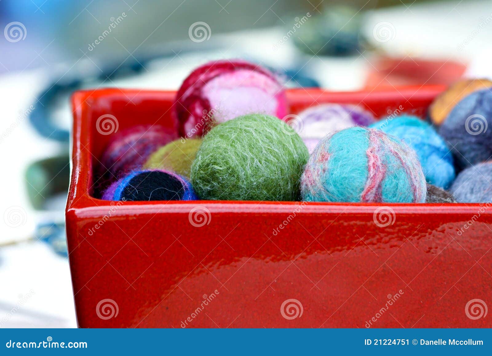 Felt Balls stock image. Image of colors, crafts, handmade 21224751
