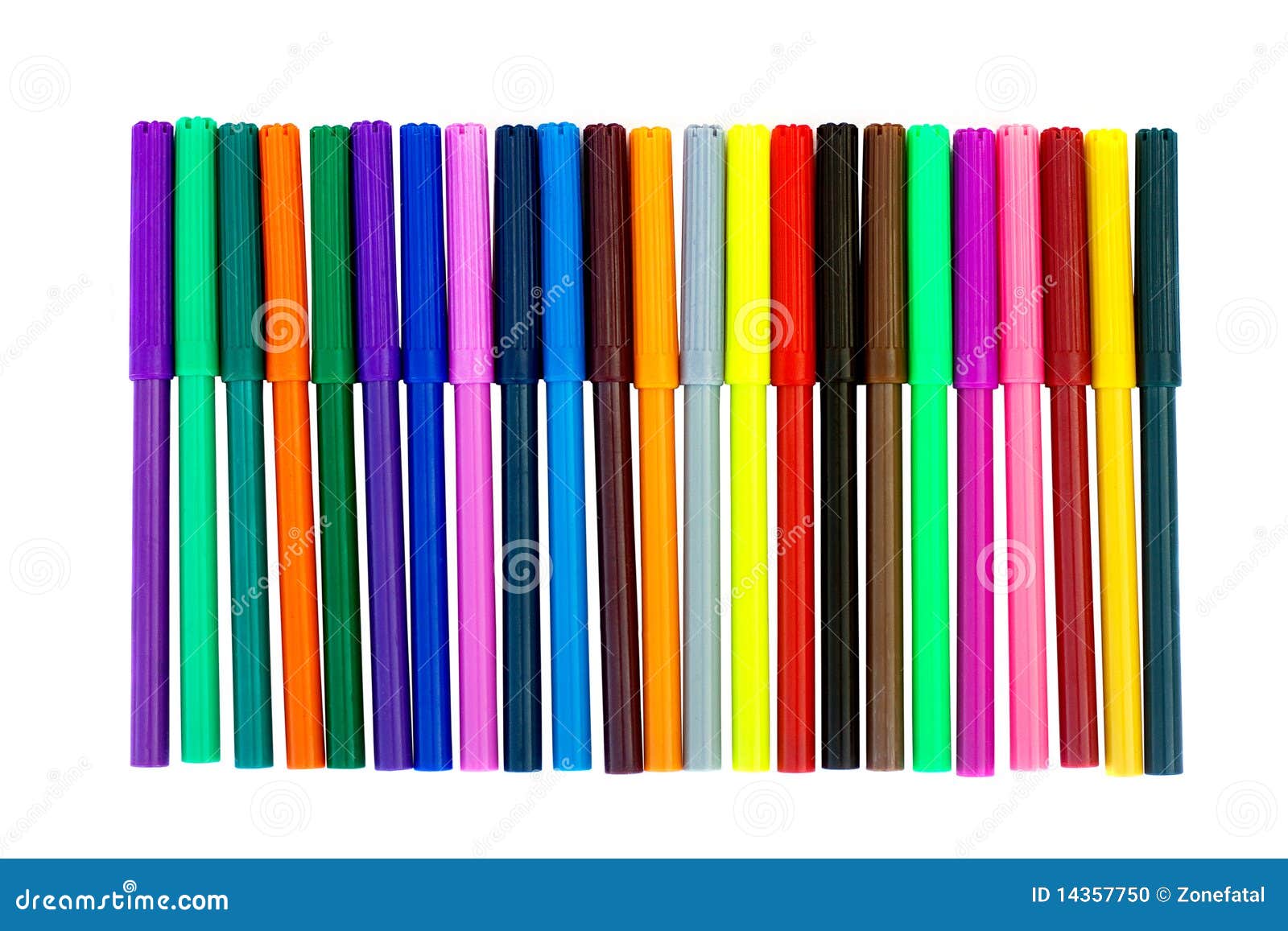 Colorful Felt Tip Pens Stock Photo - Download Image Now - Felt Tip