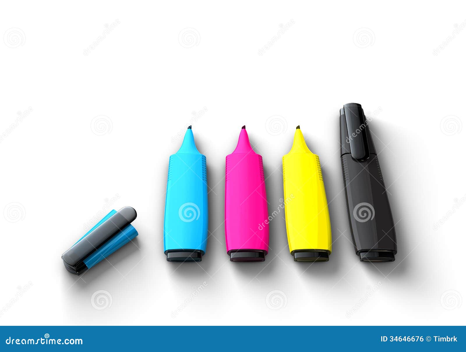 Felt pens stock illustration. Illustration of model, felt 34646676
