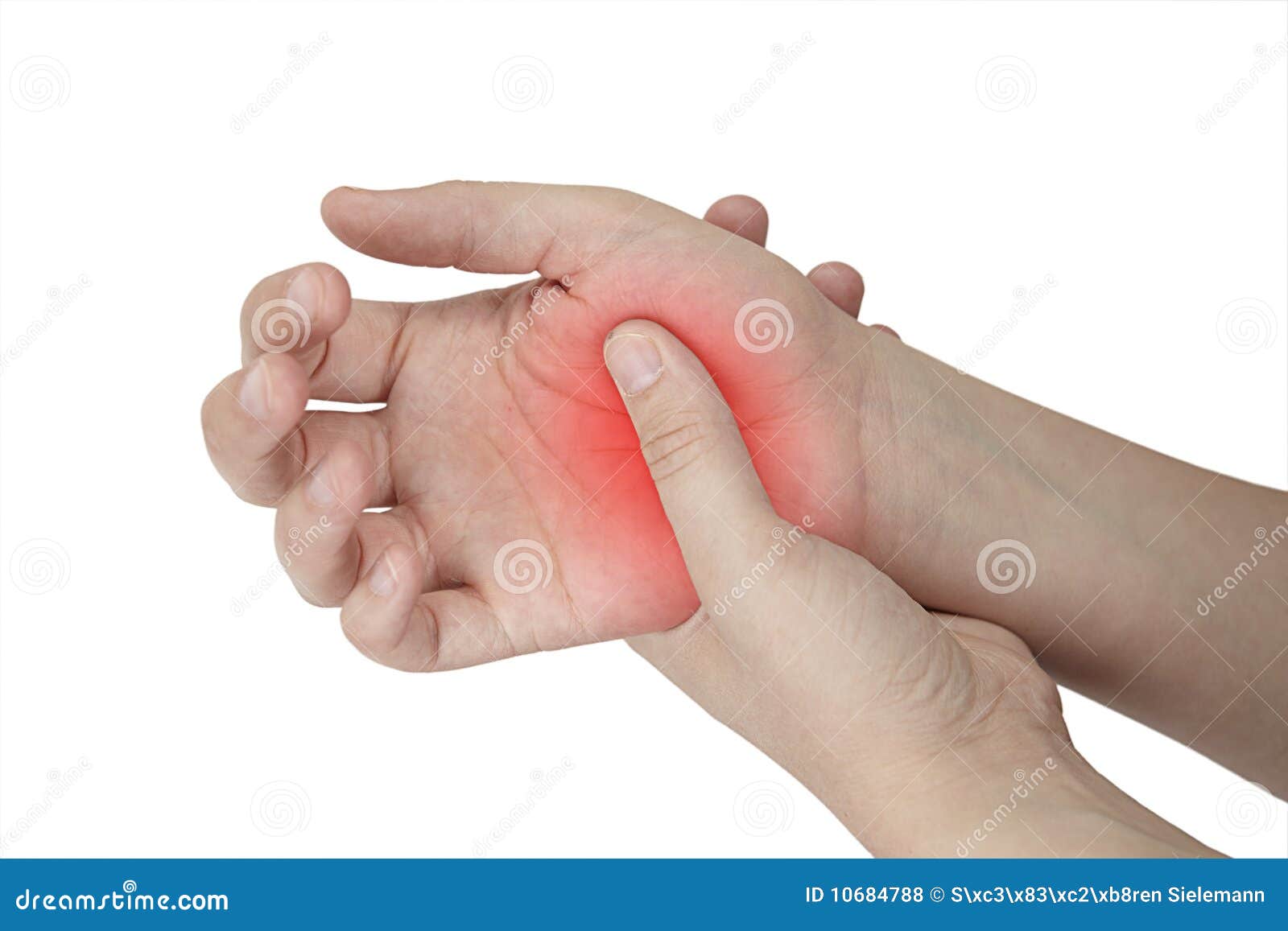 femal hand injury