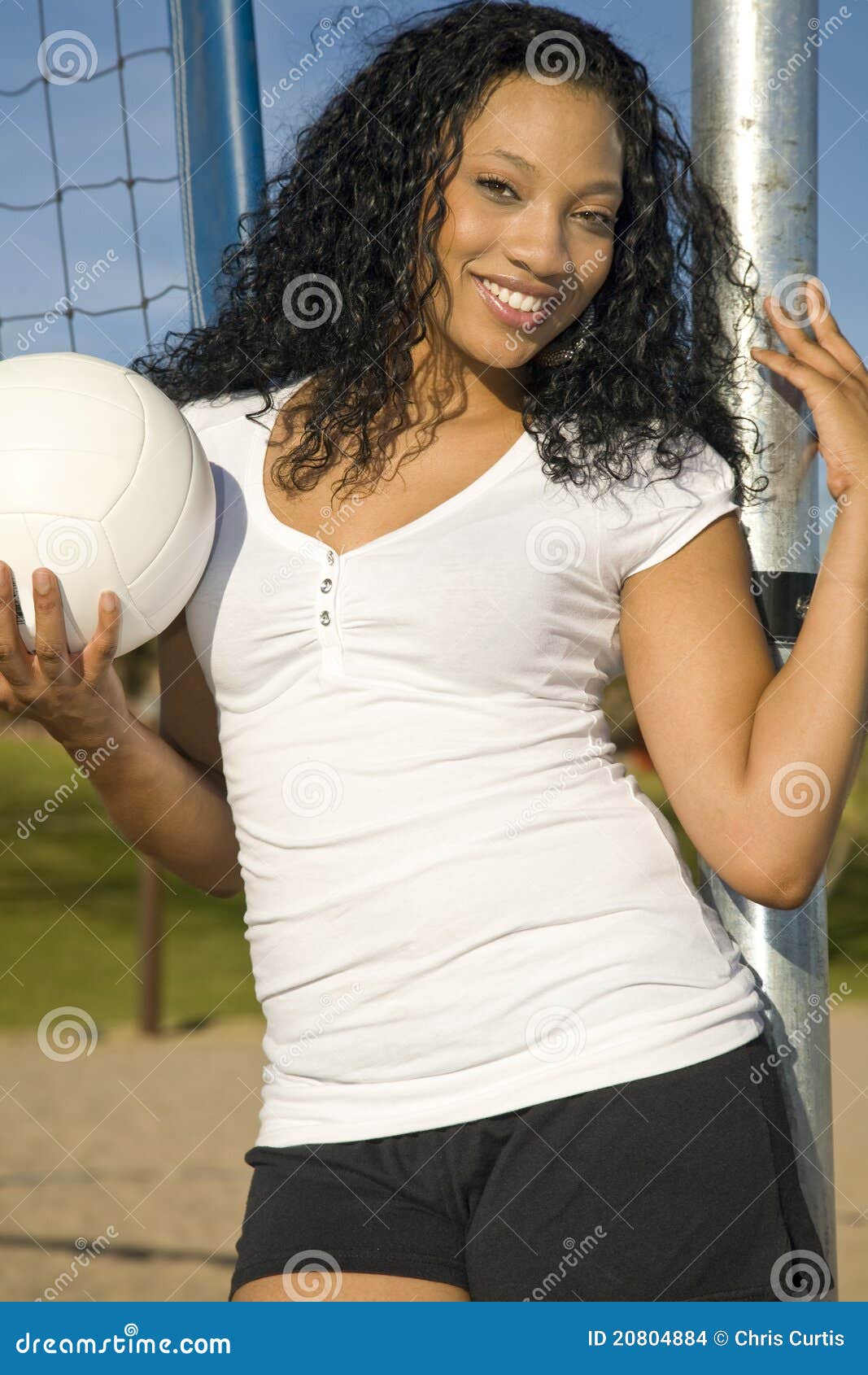 Girl, volleyball player