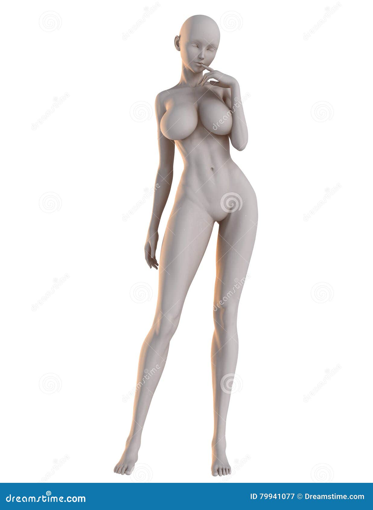 Female Anime Pose Demure stock image. Illustration of resemble - 79940291