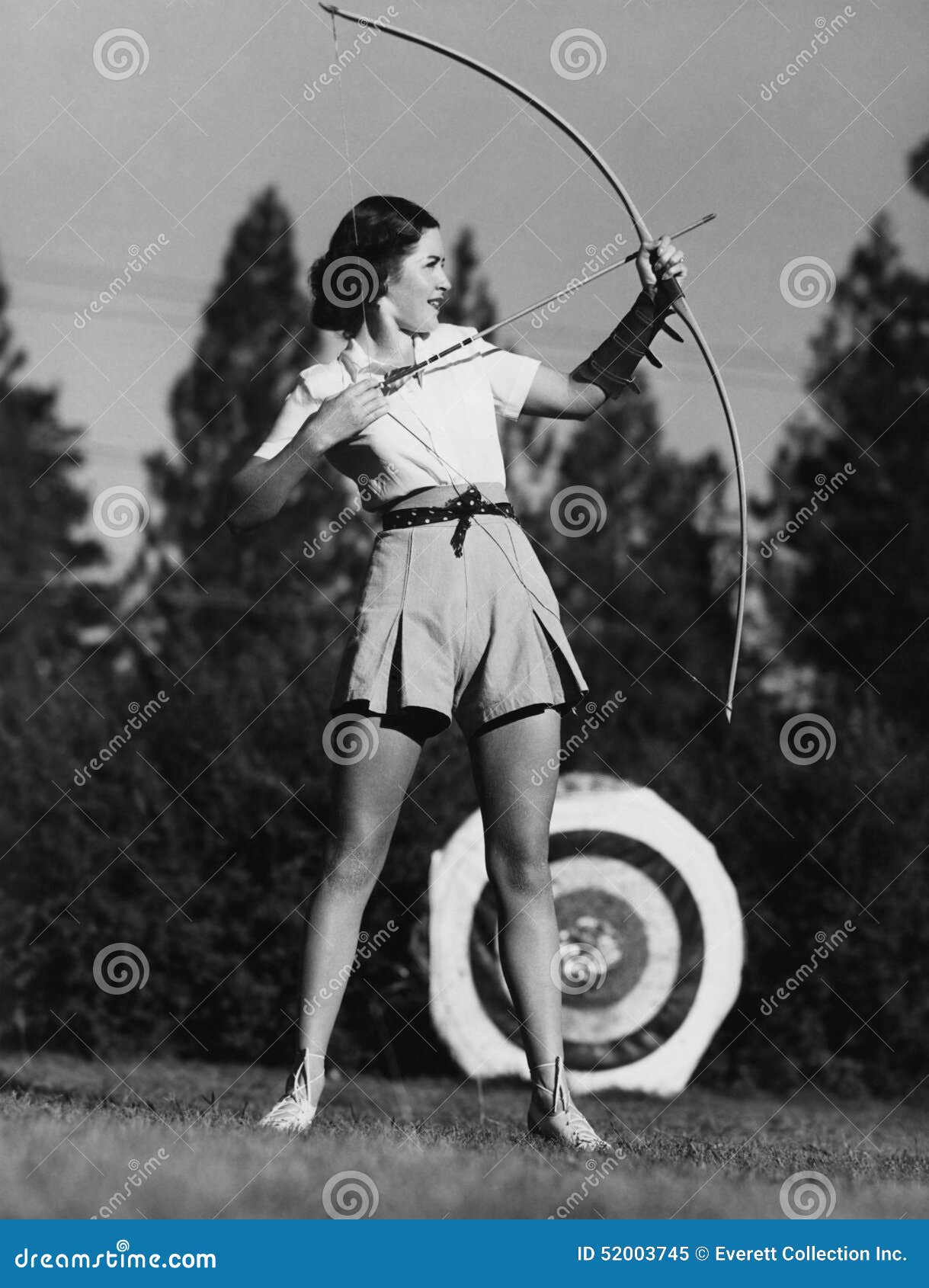 Female archer stock image. Image of feminine, caucasian - 52003745