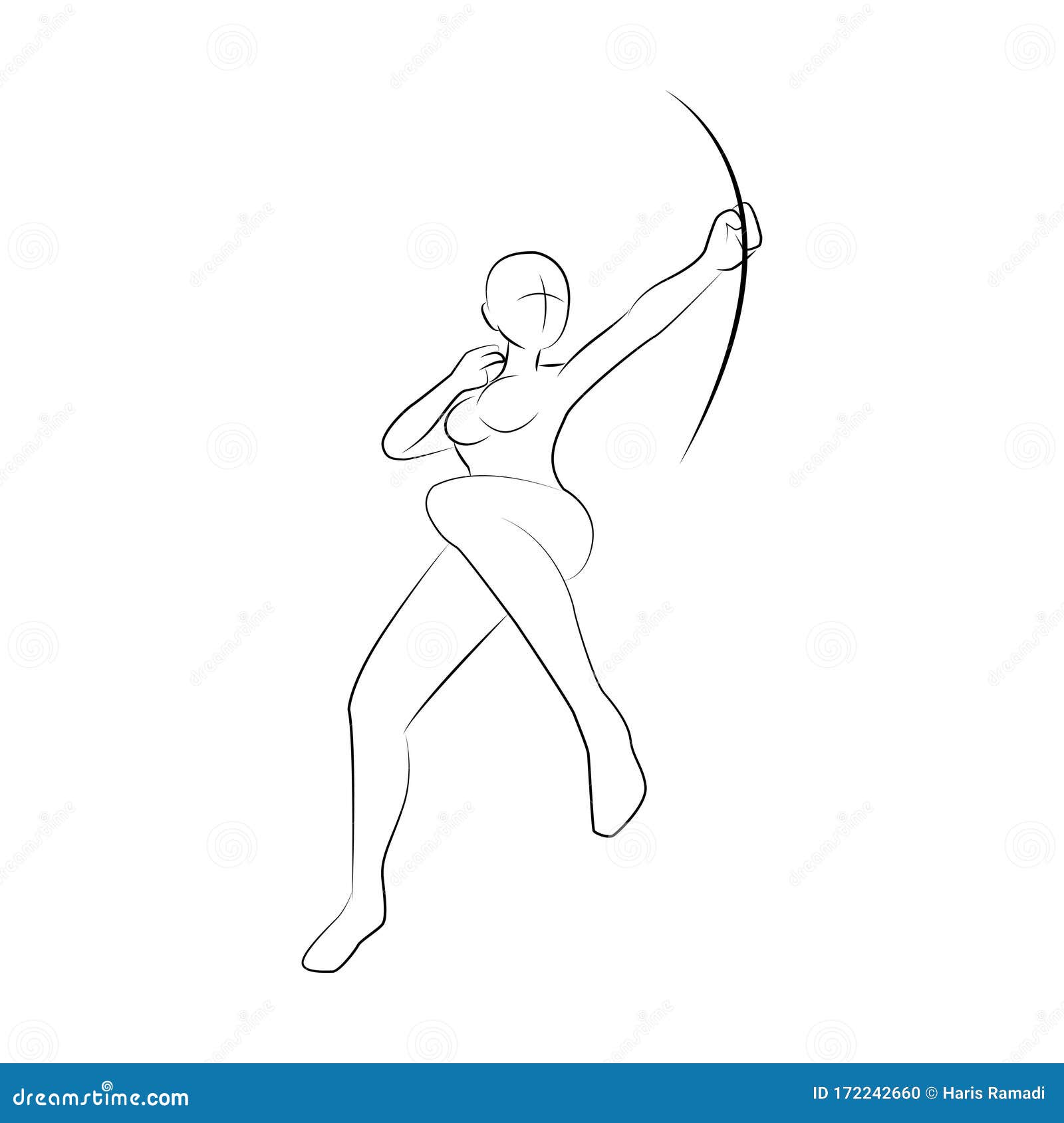 Archer. Vector drawing - Stock Illustration [83696646] - PIXTA