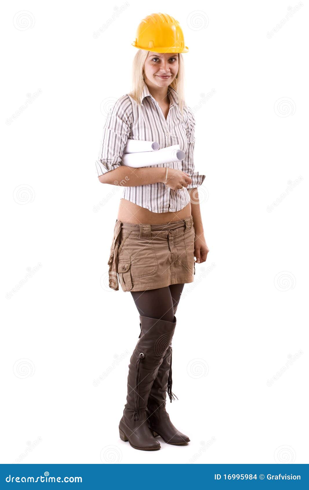 Female architect stock photo. Image of business, profession 16995984