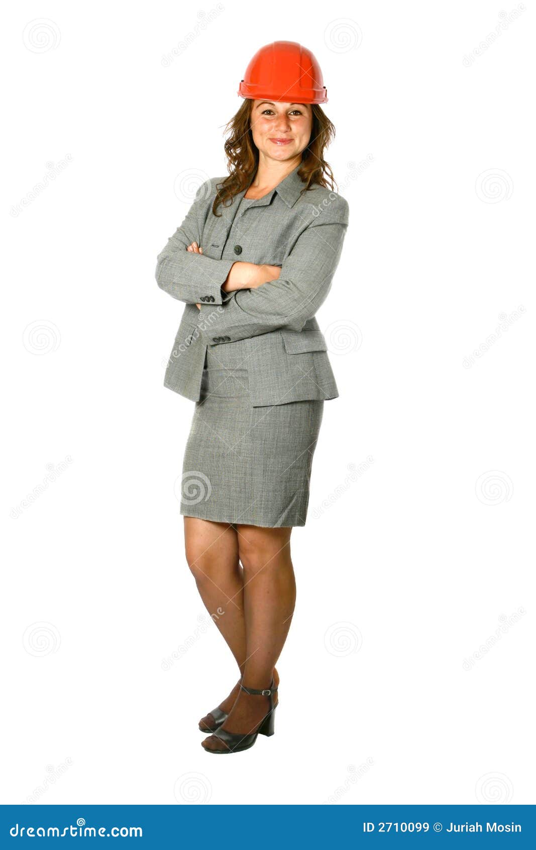 Female Architect in Gray Suit Stock Image Image of multi, corporate