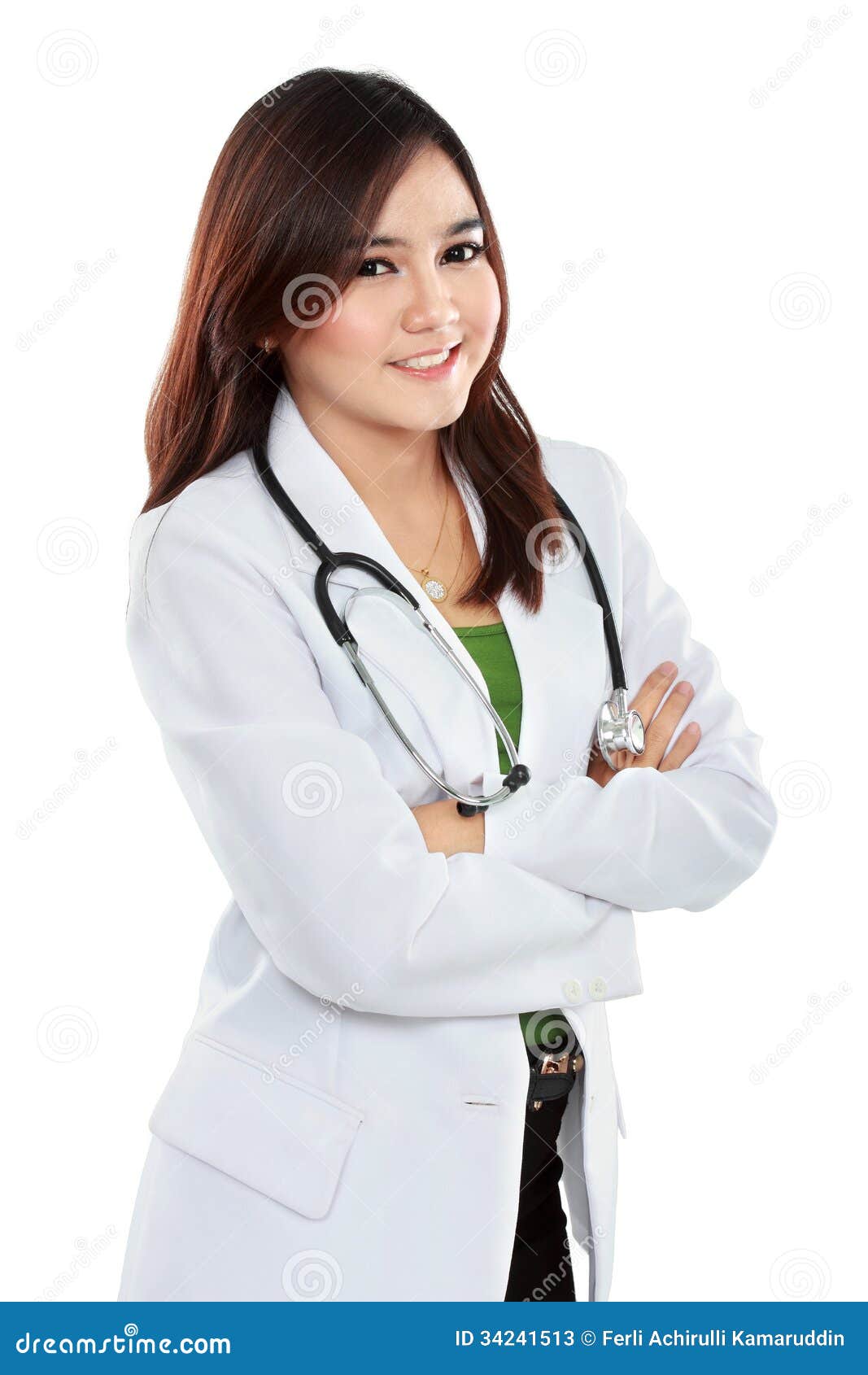 Female Doctor White Coat | Down Coat