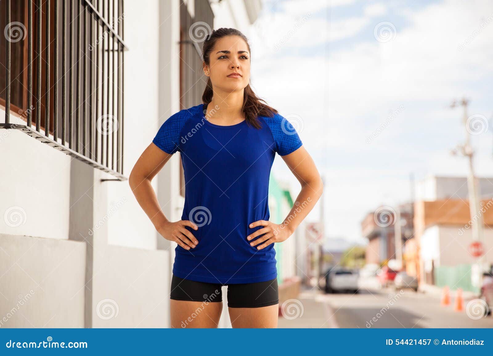 Female athlete working out stock image. Image of active - 54421457