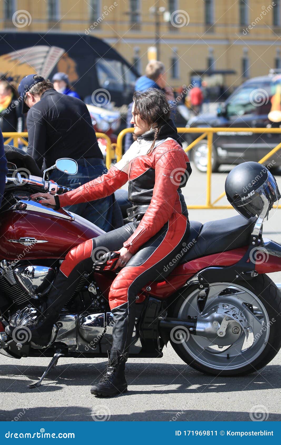 leather biker jumpsuit