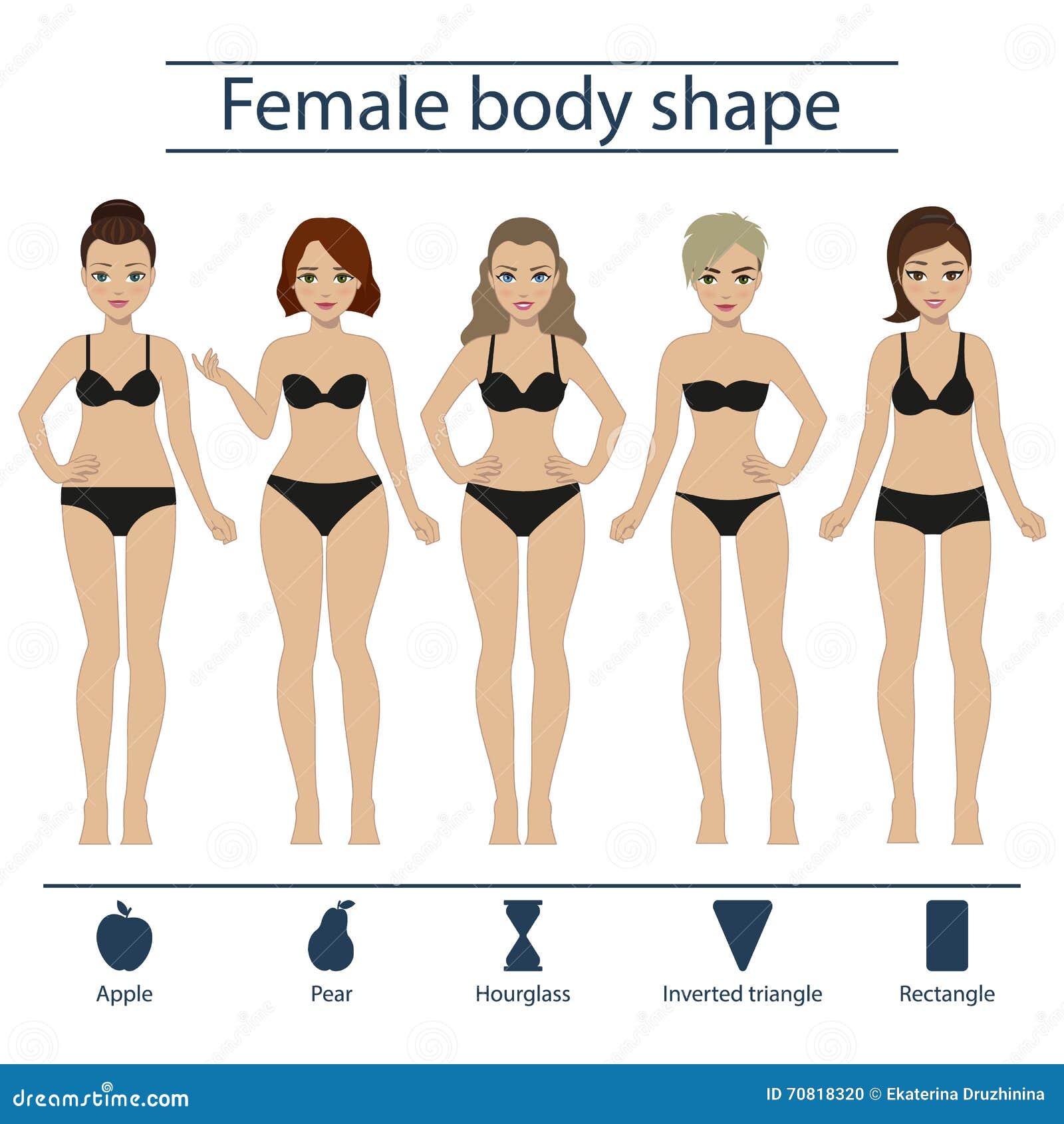 Set Female Body Shape Types Stock Illustrations – 288 Set Female Body Shape  Types Stock Illustrations, Vectors & Clipart - Dreamstime