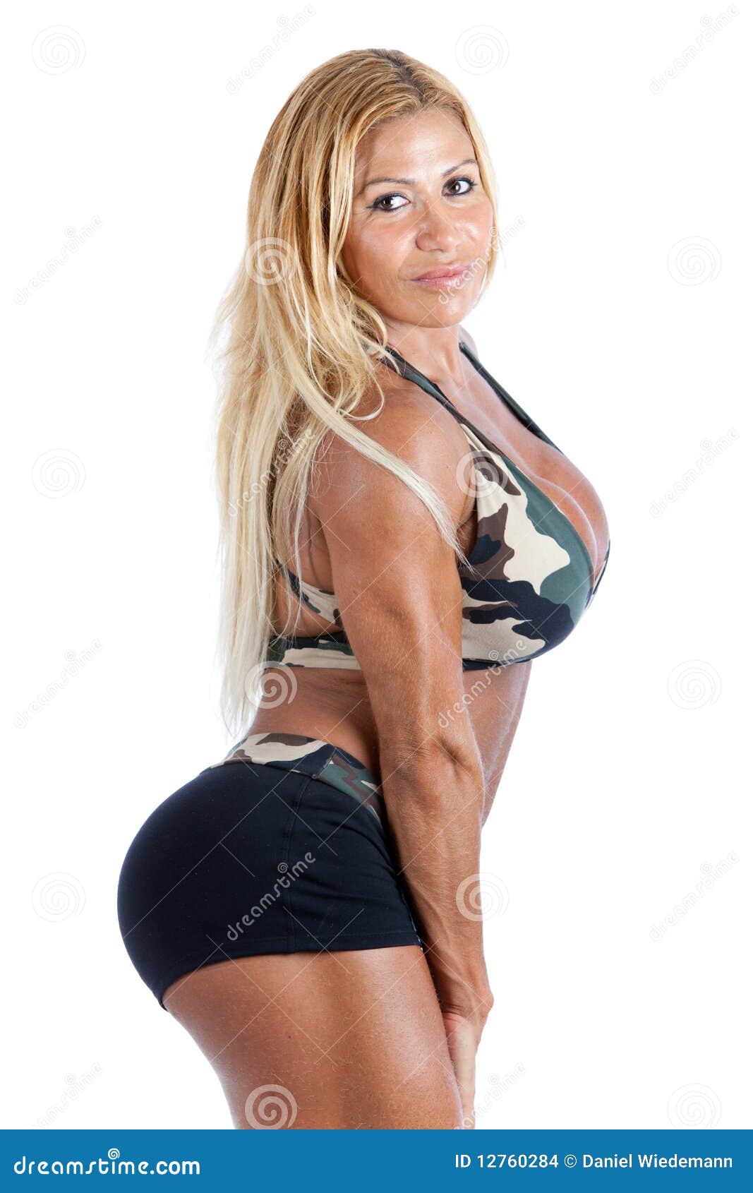 Blonde Female Bodybuilder 110