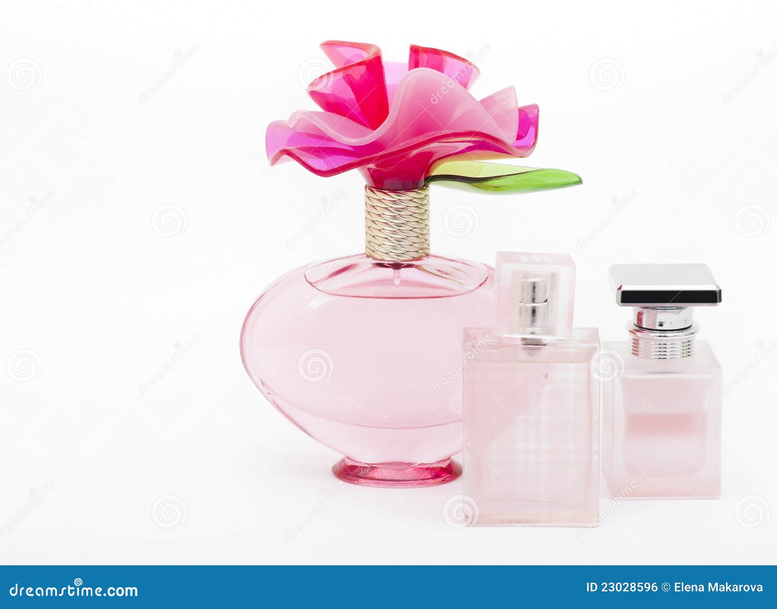 female bottles with perfum