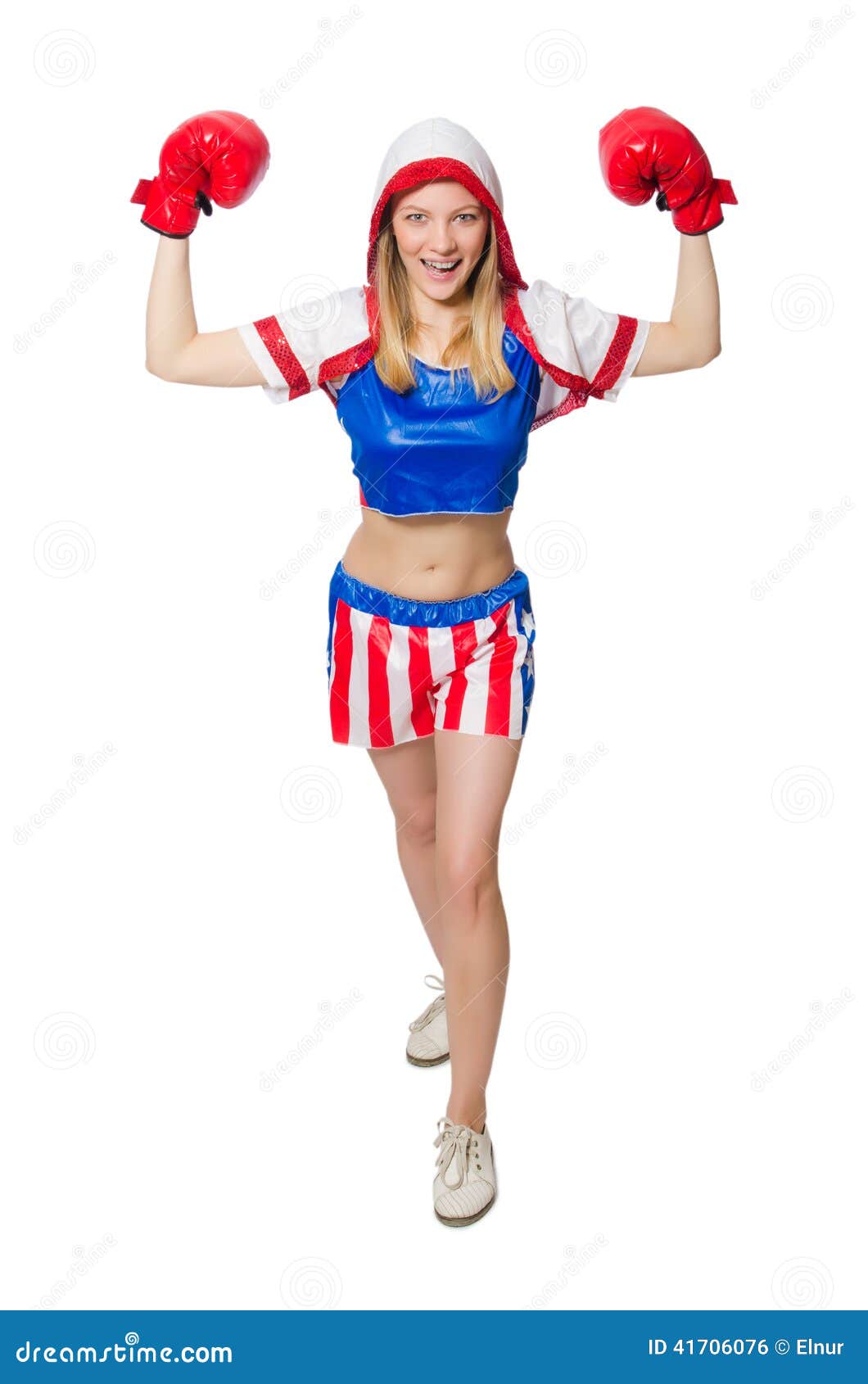 Female boxer isolated stock photo. Image of fourth, fighter 41706076
