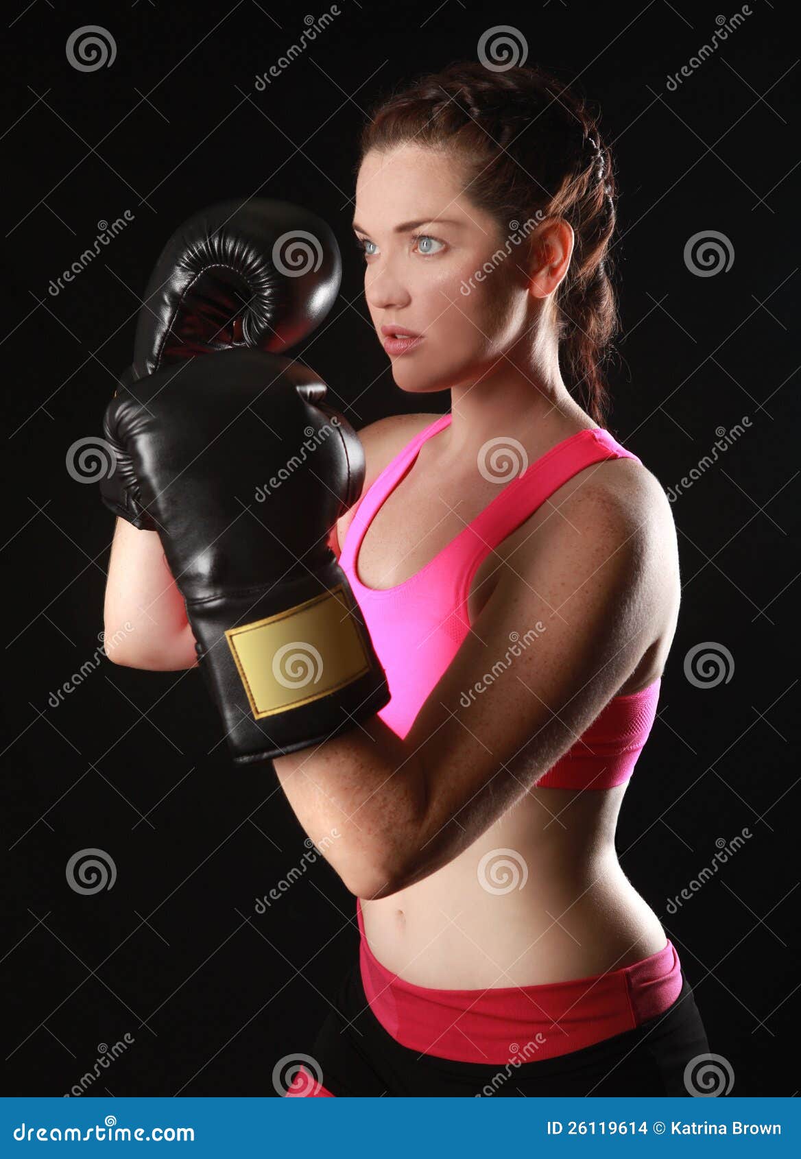 Female With Boxing Gear Stock Images Image 26119614