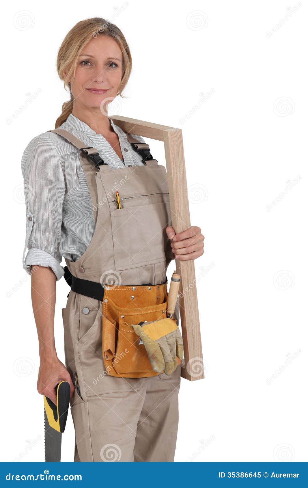 Female carpenter stock image. Image of female, indoors 35386645