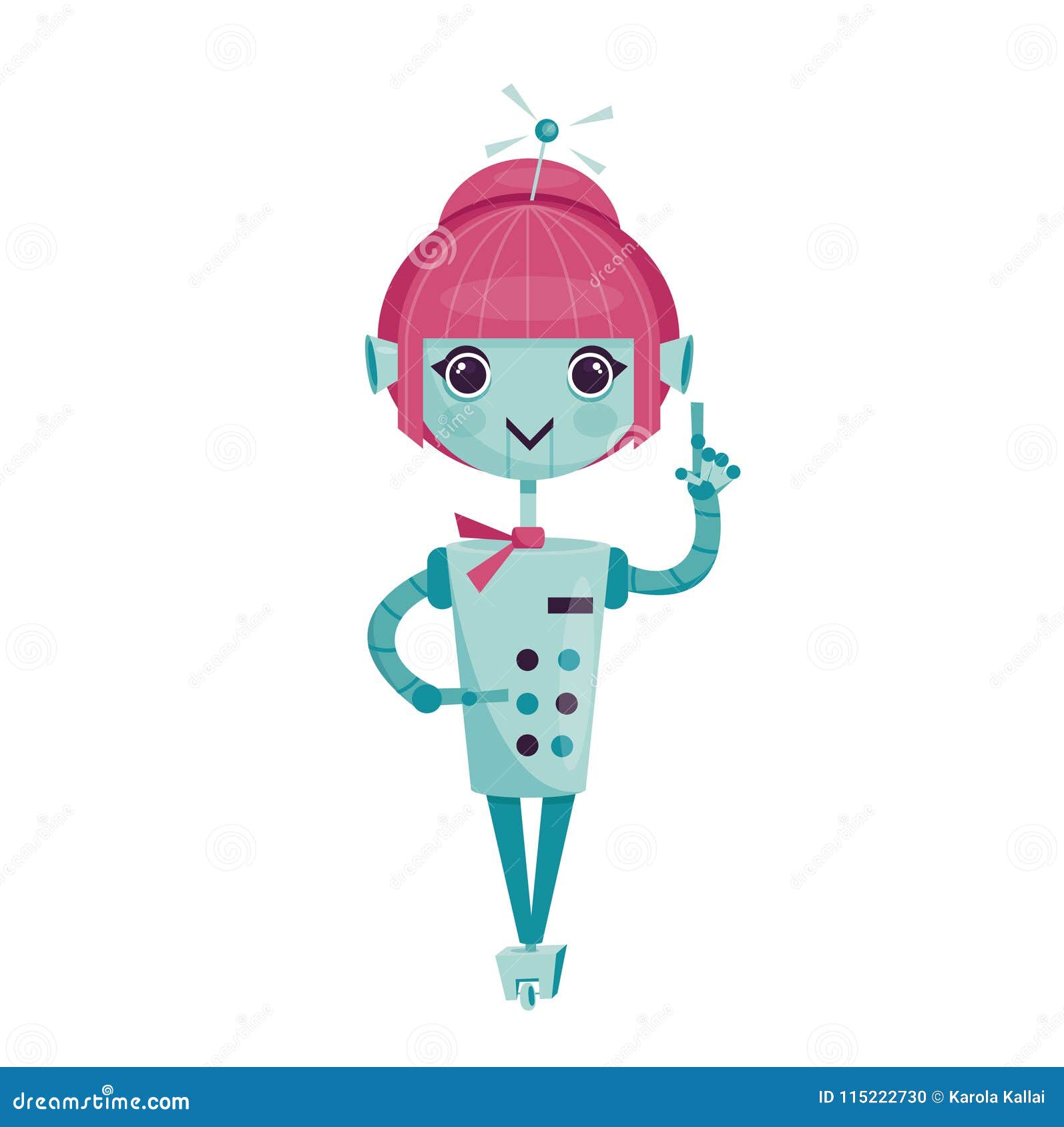 Female Cartoon Waitress Characters - Set Of Concepts Vector