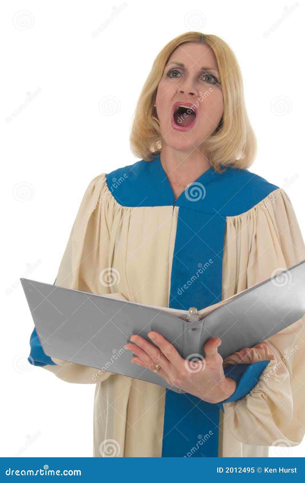 Female Choir Member 3 stock image. Image of perform, hymnal 2012495