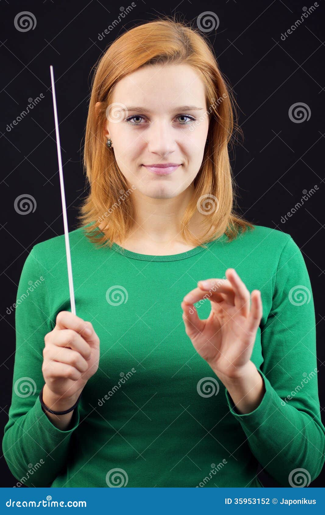 Female conductor stock photo. Image of background, classical 35953152