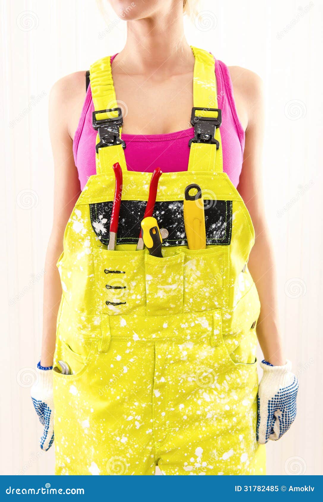 female in coverall