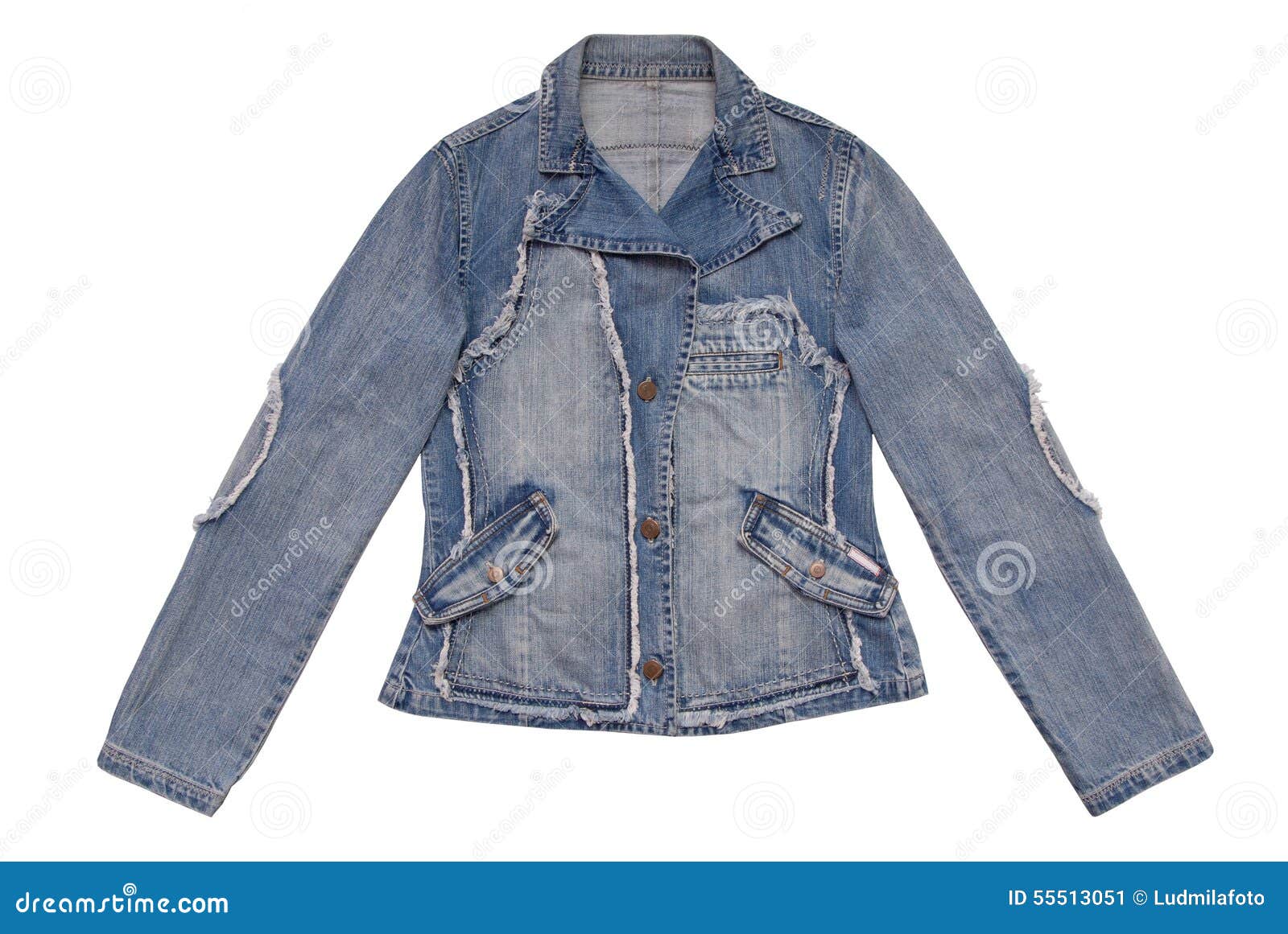 Female denim jacket stock image. Image of lady, garment - 55513051