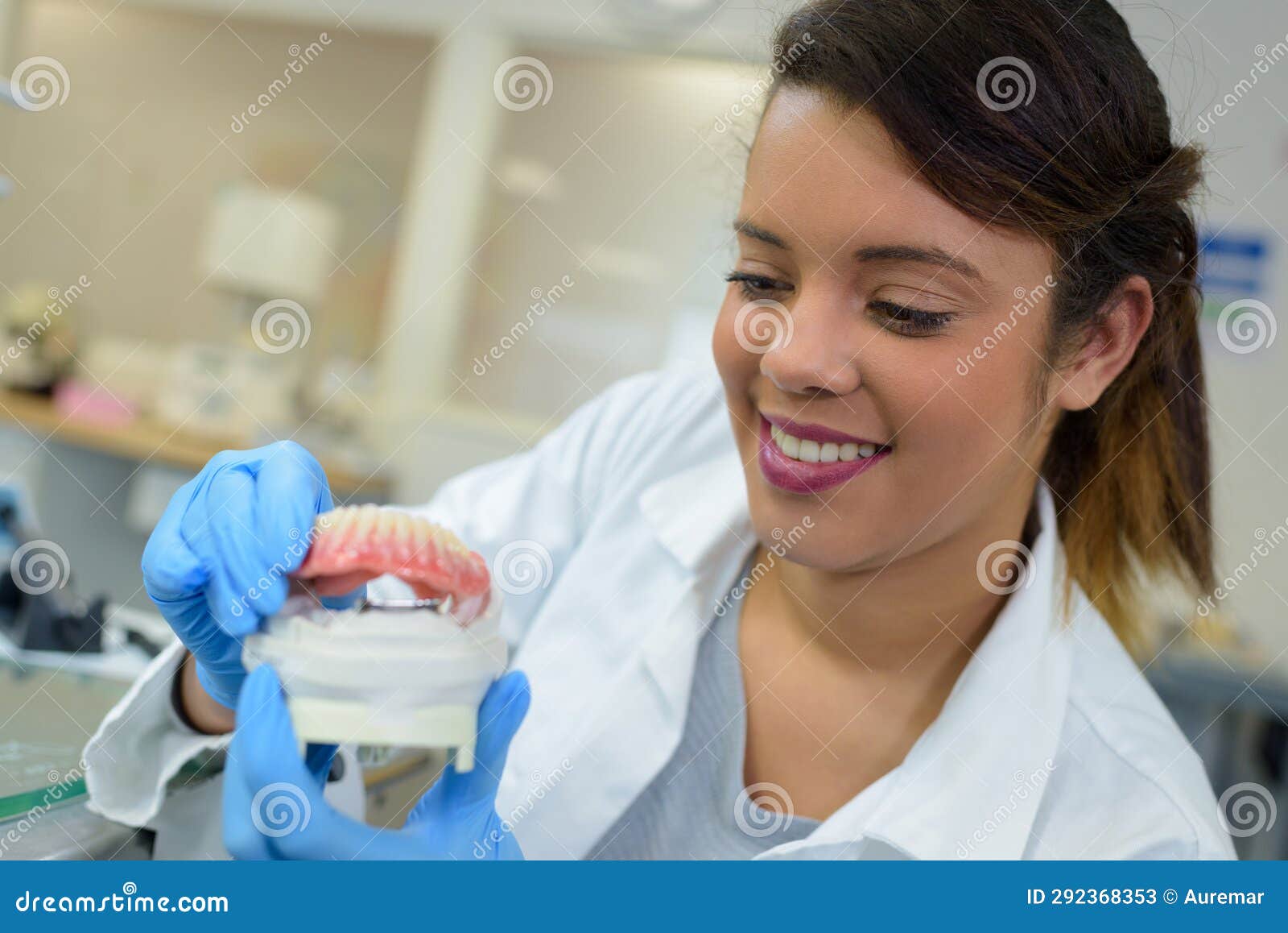 Female dentist at work stock image. Image of people 292368353