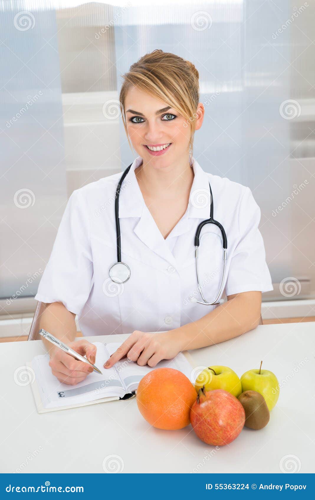 female dietician in clinic